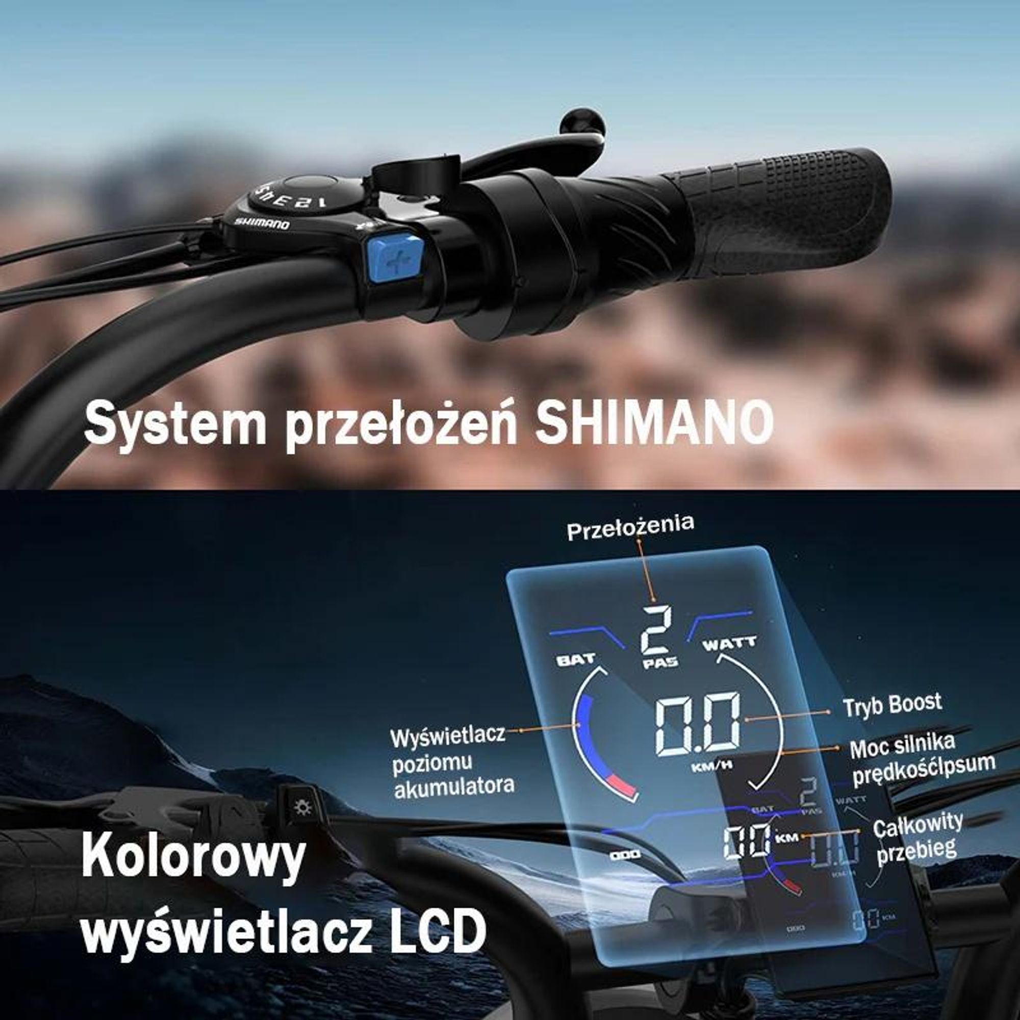 URLIFE T2 Rower Elektryczny - Silnik 250W Bateria 48V 15.6Ah Hamulce Tarczowe Tryb wspomagania pedałowania - Czarny