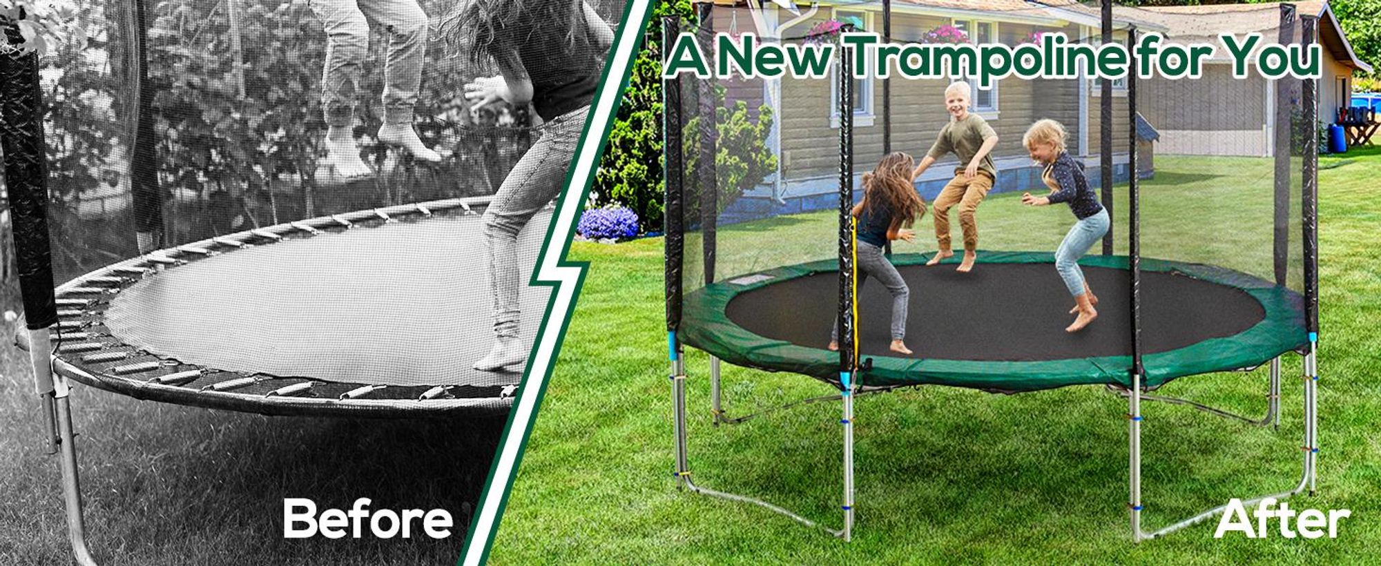 HOMCOM Osłona krawędzi, osłona sprężyn, zabezpieczenie krawędzi do trampoliny 244/305/366cm
