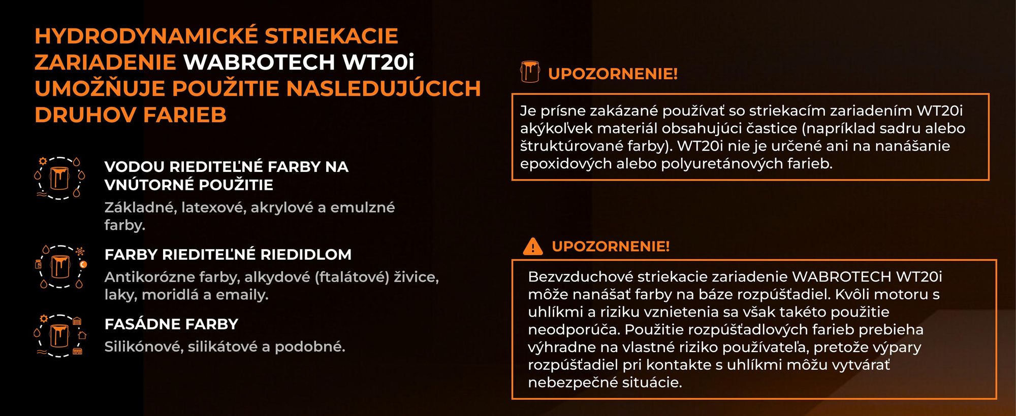 Vysokotlakový striekací systém Striekací systém 1100W 200 bar, 2 l/min, WT20i, bezvzduchový striekací systém, striekací systém WT20I