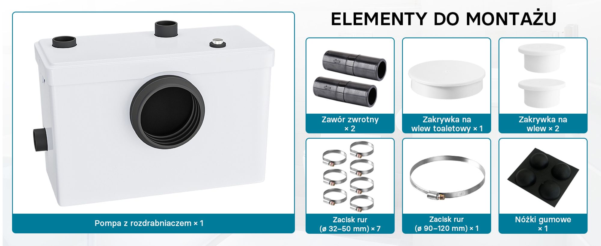 Wiltec 3/1 mały podnośnik 600 W z rozdrabniaczem, podnośnik o wysokości do 10 m, podnośnik ścieków z 3 wlotami, podnośnik fekaliów do WC i prysznica