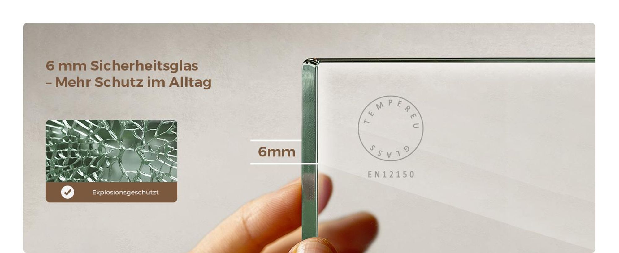 S'AFIELINA Badewannenaufsätze 130 x 140 cm 3 Stück Faltbare Duschabtrennung aus 6mm ESG Clear NANO Beschichtung ESG-Sicherheitsglas