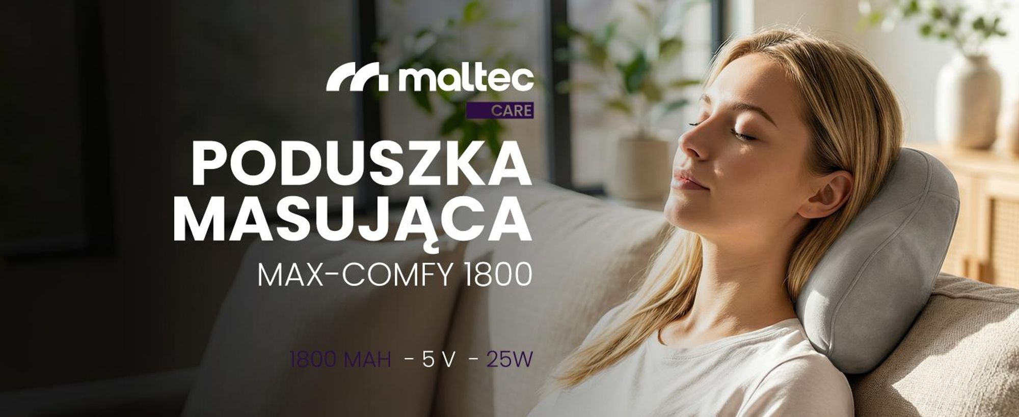 Poduszka masująca do karku pleców i ramion z funkcją grzania