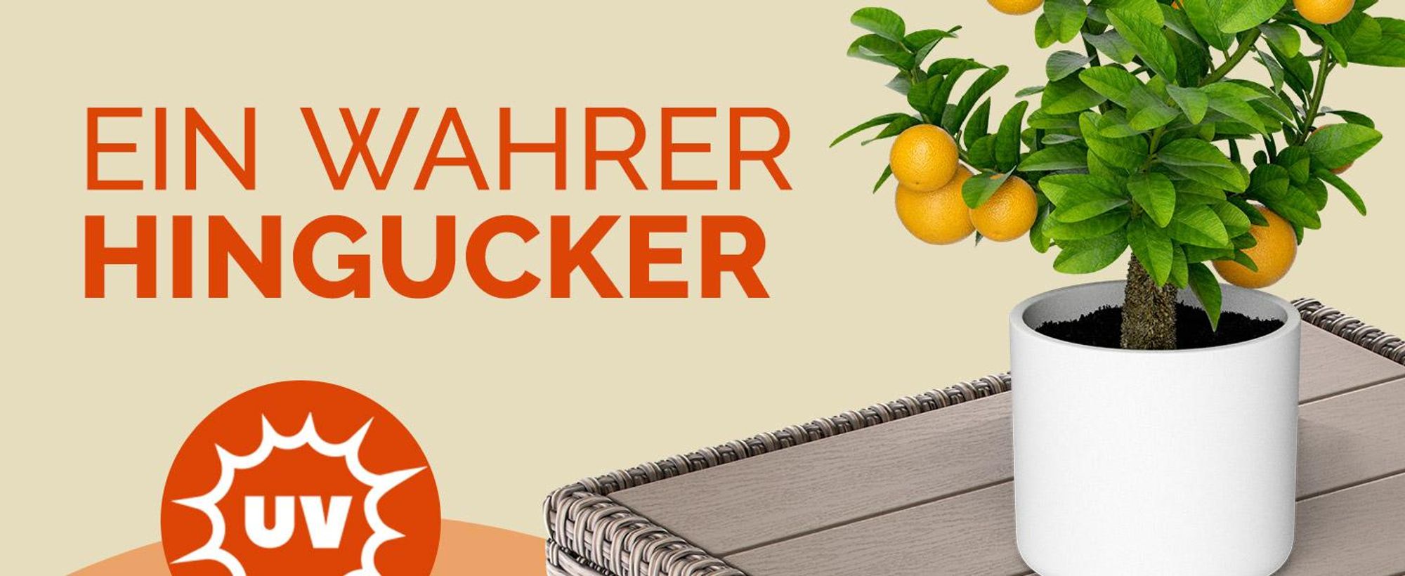 CASARIA® Polyrattan Beistelltisch mit WPC Tischplatte Grau