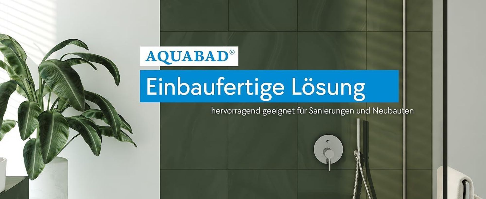 AQUABAD® Duschwanne Komplettset Ultima LeakProtect® Smooth White 70x100cm Rechteck mit Ablaufgarnitur Alcadrain A49CR