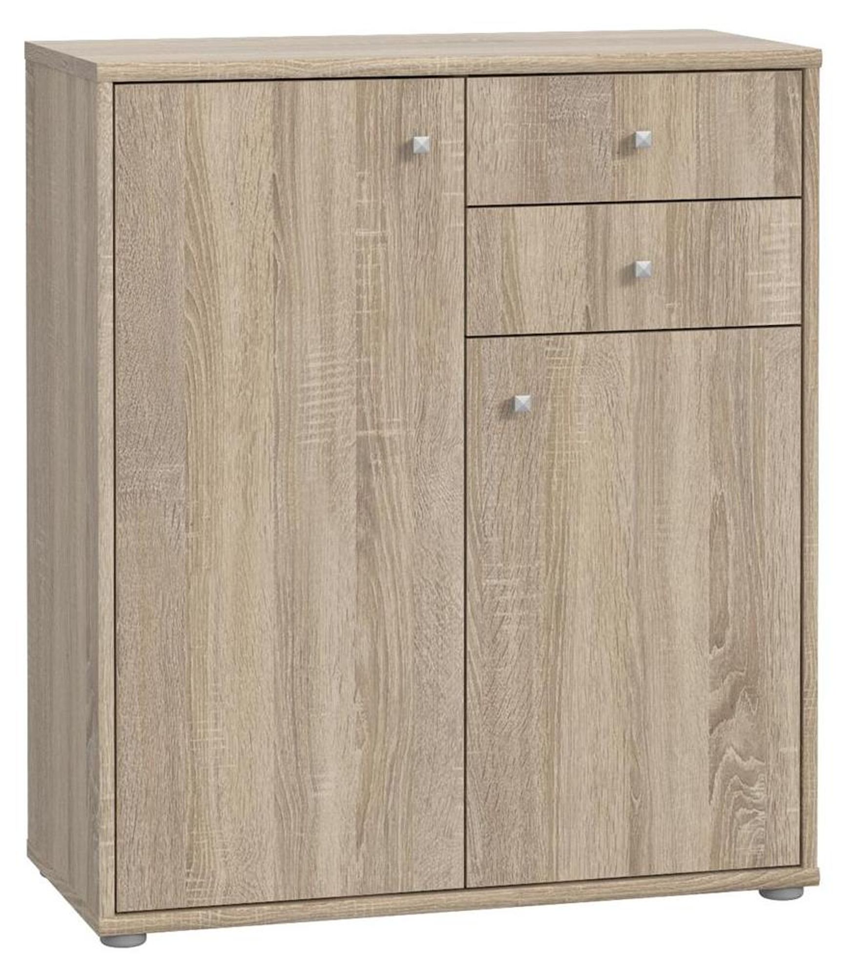 Kommode "Tembi VI" – moderne Kommode mit Sonoma-Eiche-Nachbildung und variabel einstellbarem Einlege