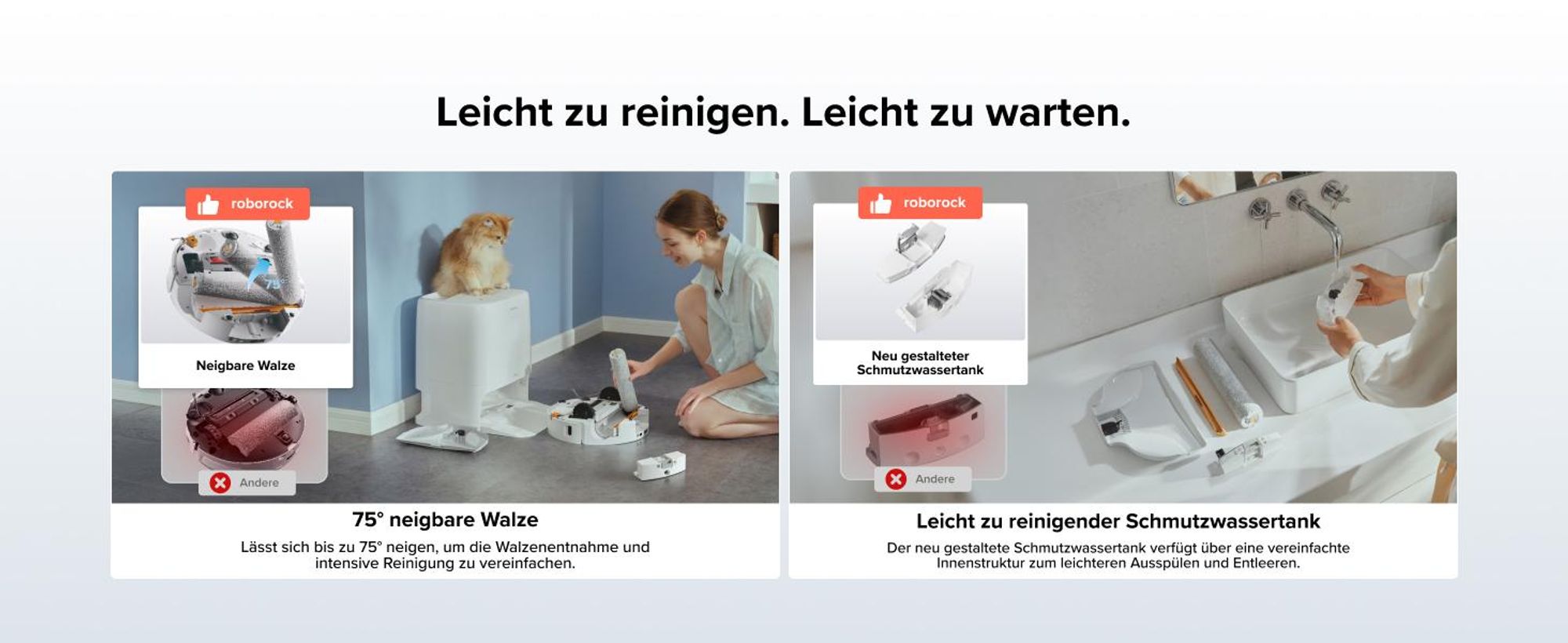 Roborock Qrevo Edge 2 Flow Saugroboter mit Wischwalze, 35.000 Pa Saugkraft, Selbstreinigung mit Wasserdruck, Dual Anti-Tangle, 8,98 cm ultraflach