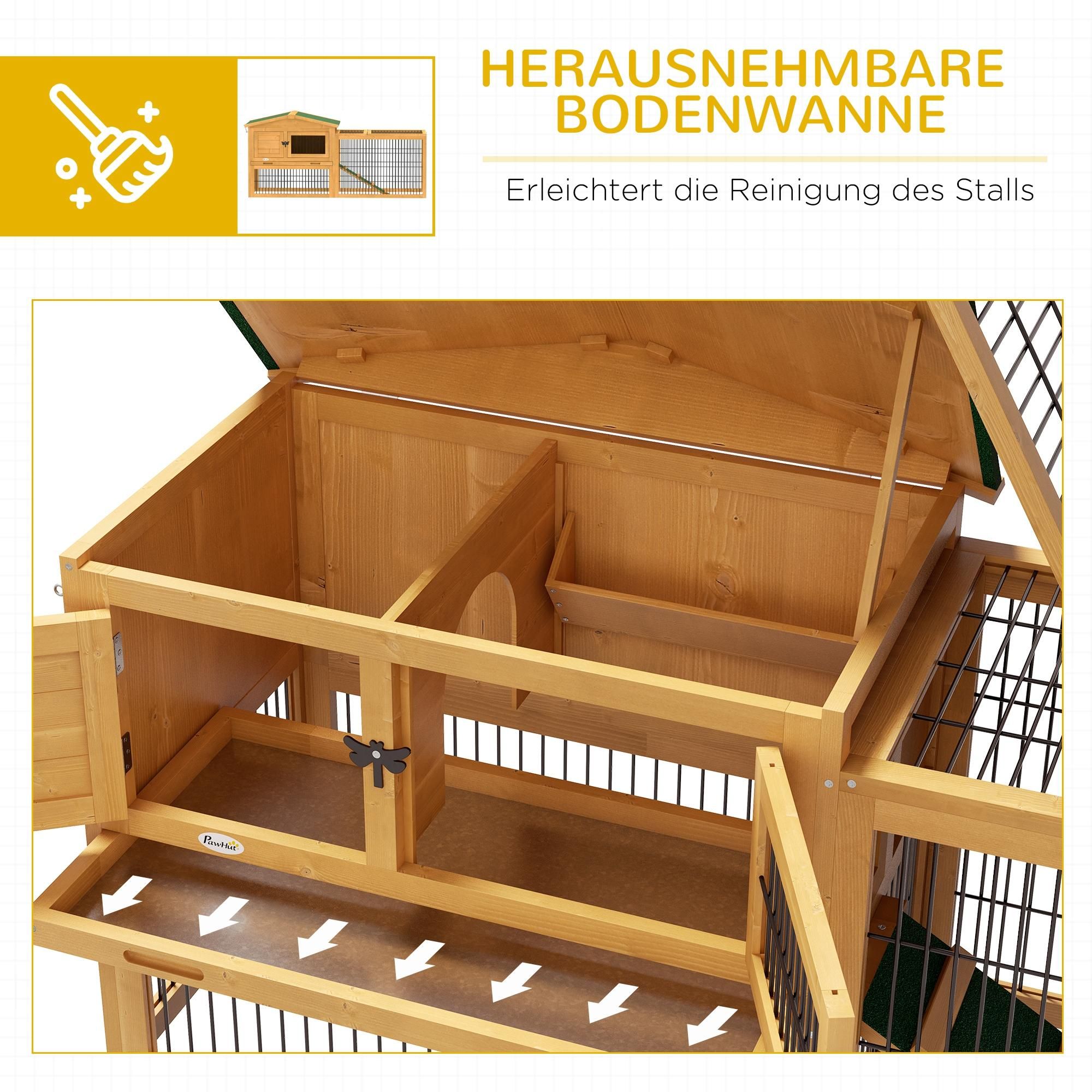 Etagen Zwergkaninchenstall Doppelstockstall