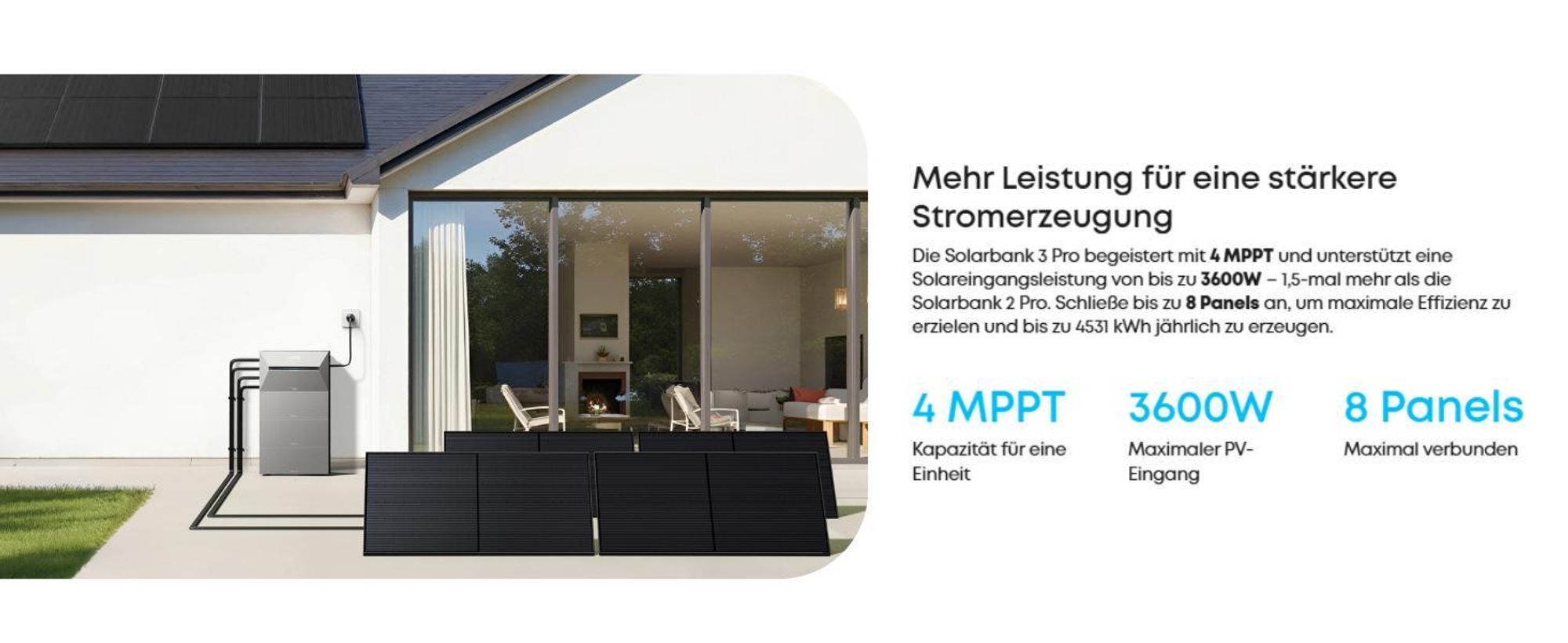 Powerness® Balkonkraftwerk Speicher Anker SOLIX Solarbank 3 E2700 Pro 2688Wh Speicher für Balkonkraftwerk (0% MwSt)
