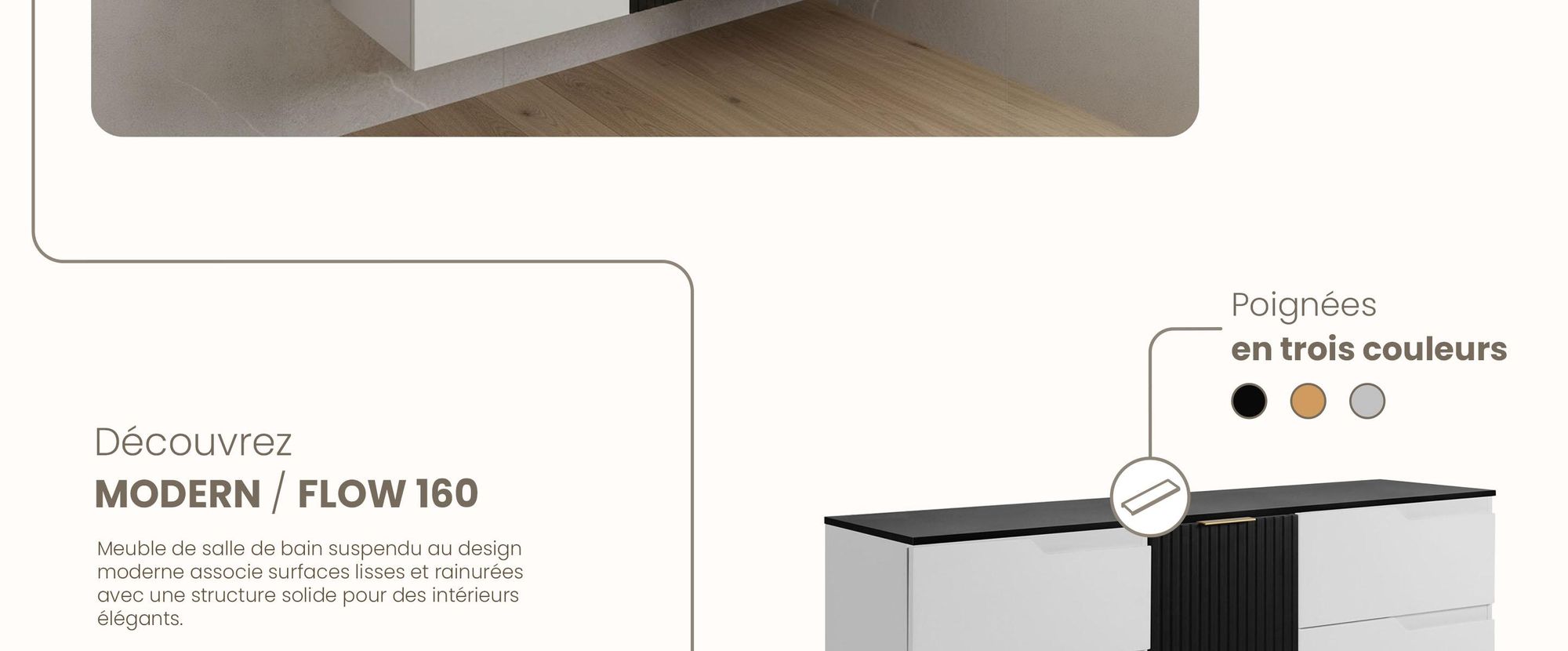 RODAN, meuble de salle de bain, armoire moderne, meuble sous vasque, meuble sous lavabo