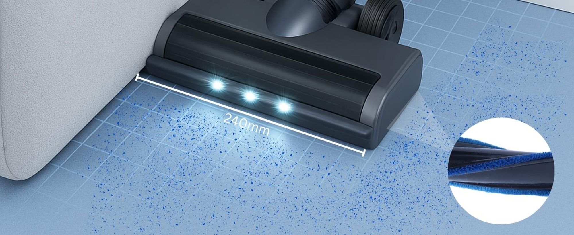 Sommertal Akku Staubsauger VARIO150 | 3in1 Gerät | 3-Stufen Turbosauger mit 45min Laufzeit und Schnellladen | für 300m² | Teppich Hartböden Tierhaare
