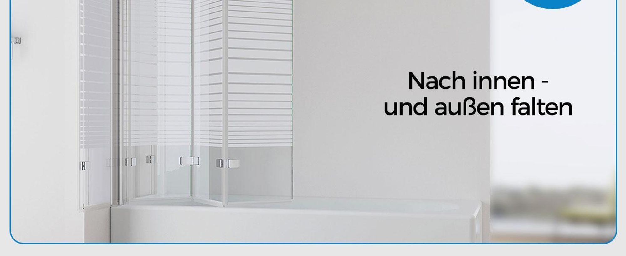 IMPTS Duschwand für Badewanne 130x140cm 3-teilig Faltwand Badewannenaufsatz Faltbar Duschabtrennung 6mm ESG GLAS Badwannenfaltwand Chrom, Gestreift