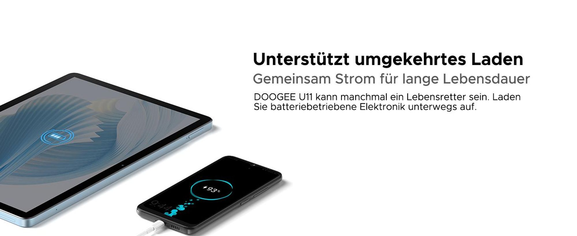 DOOGEE U11 VIP Tablet - Android 15, 11 Zoll,16(4+12)GB RAM+128GB(bis 2TB erweiterbar),90Hz,8580 mAh,Tastatur-Set