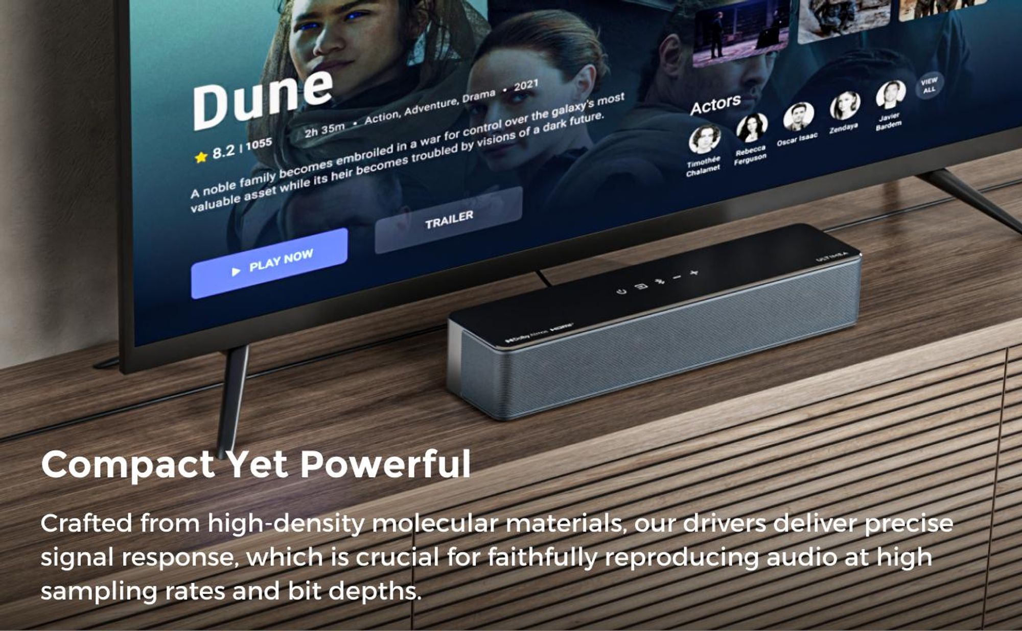 ULTIMEA 7.1 Dolby Atmos Soundbar für TV, Heimkino Sound Surround System, Poseidon D80 Boom