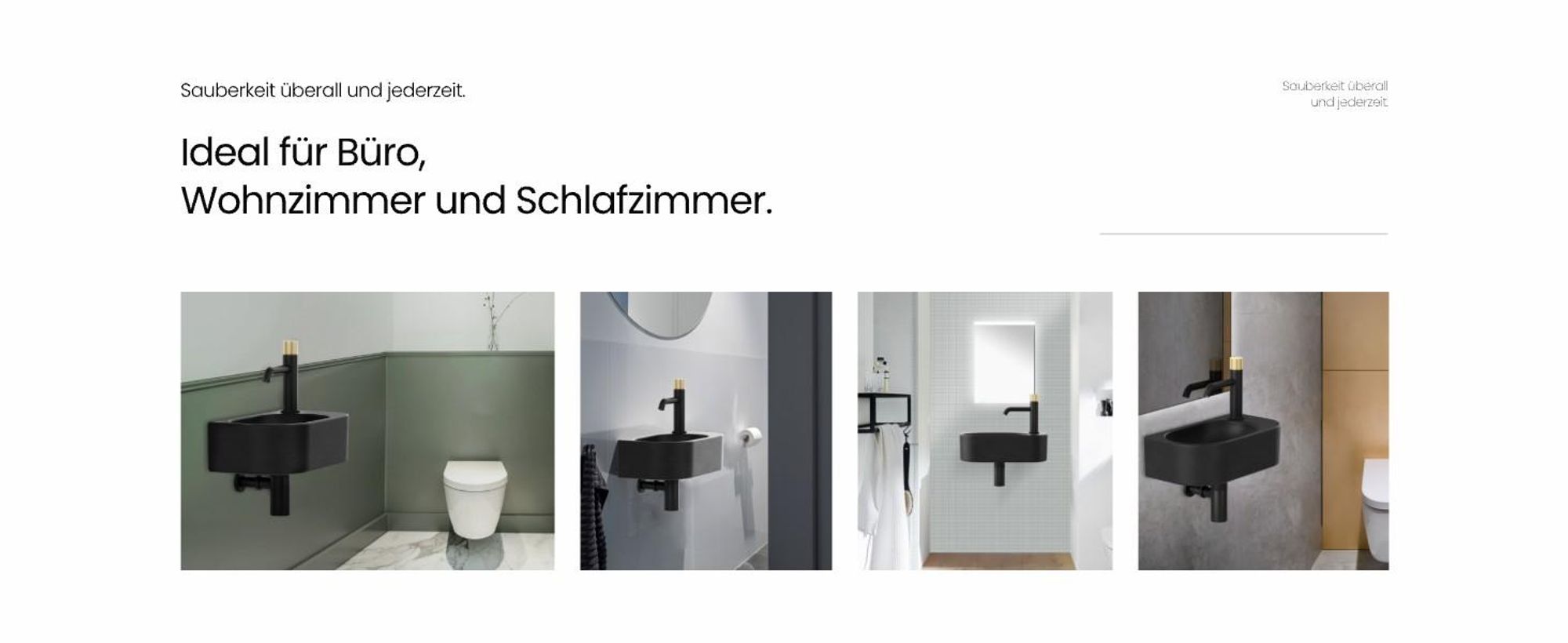 EMKE Eck-Wandwaschbecken – Kleines rechteckiges Aufsatzwaschbecken aus Keramik 400 x 215 x 120 mm mit Wasserhahnloch rechts Schwarz