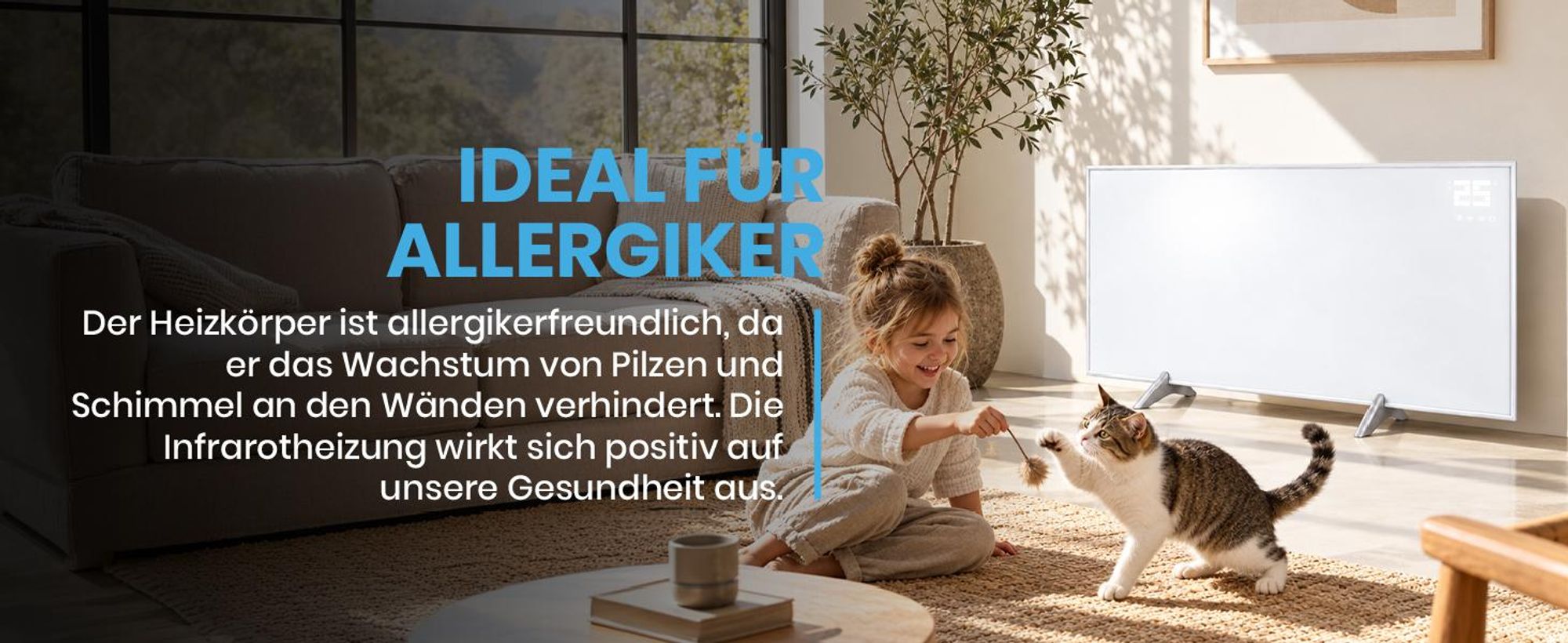Infrarotheizung mit Fernbedienung Maltec WIFI APP 770W Thermostat Timer Heizplatte Heizkörper Heizpaneel Standgerät Wandmontage Konvektor Heizung