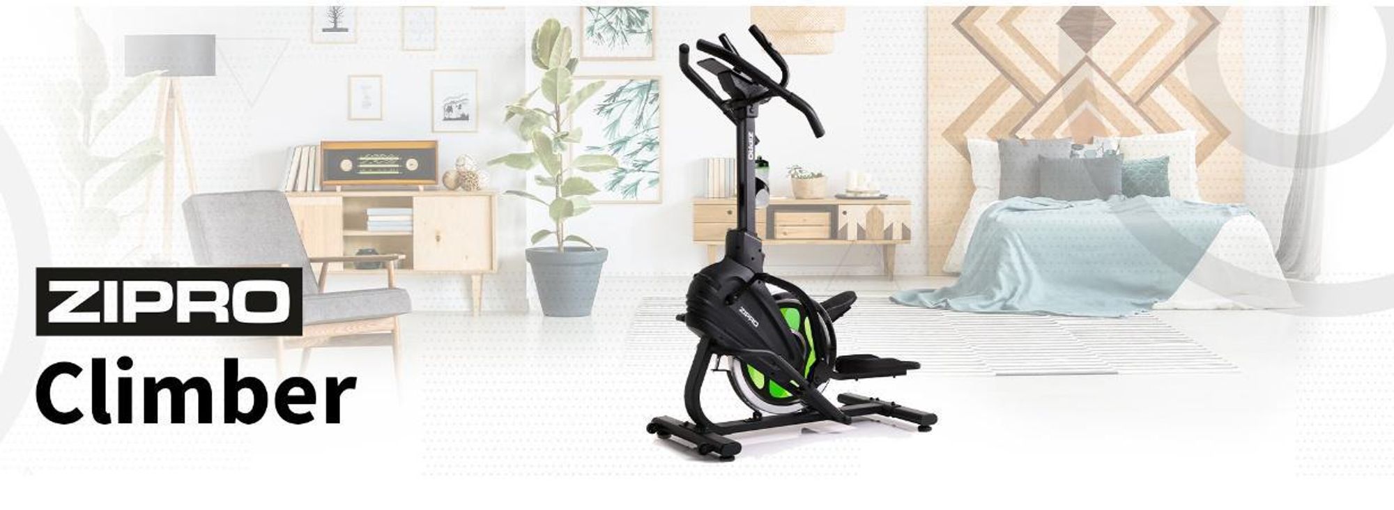 Zipro Climber 2 v 1 stepper a crosstrainer – magnetický fitness přístroj na posilování zadku a nohou Vertikální domácí trenažér (Vertical Climber) Kompaktní, tichý