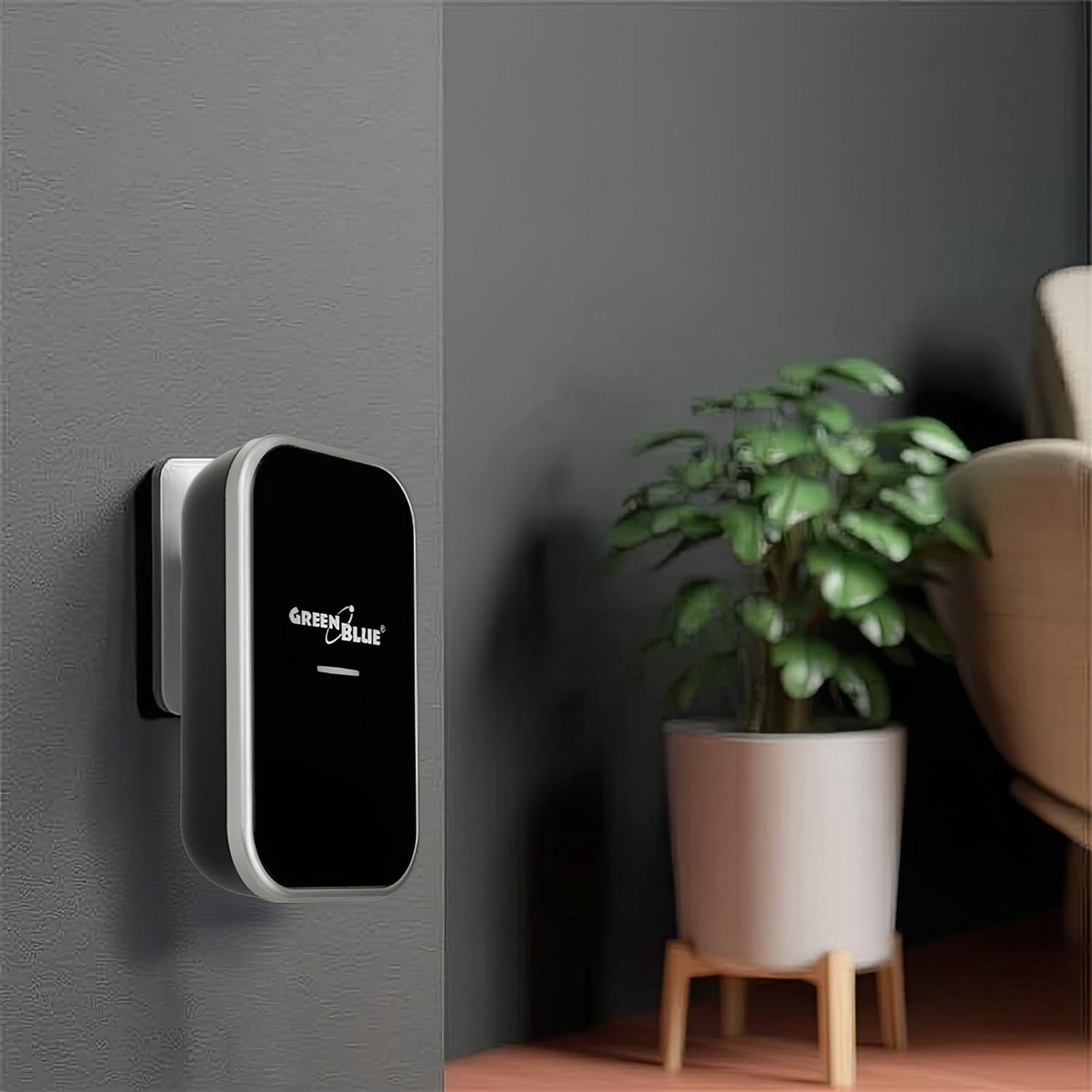 Kabellose Türklingel Kabelloses, batterieloses, Kinetisches Klingelsystem mit 38 Melodien, Reichweite bis zu 200 m, IP44 (1x Steckdosen-Empfänger + 1x