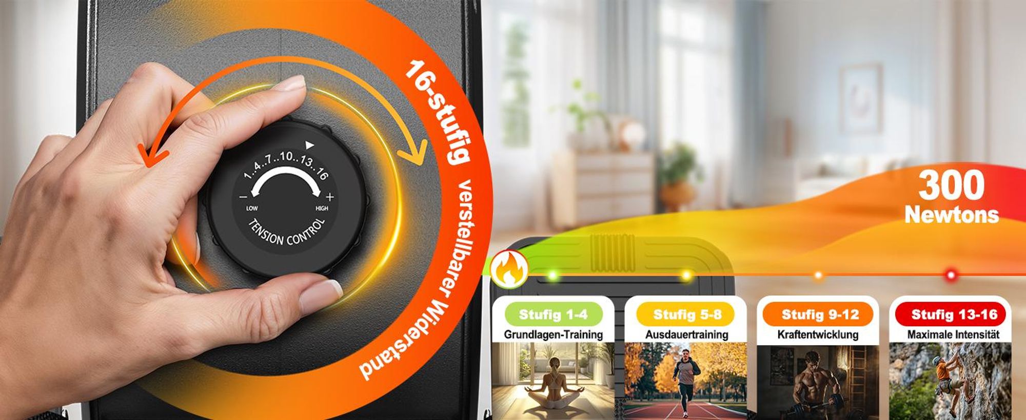 VOWVIT Heim-Rudergerät magnetischer Widerstand, Bluetooth, Tablet-Halterung, bis 160 kg