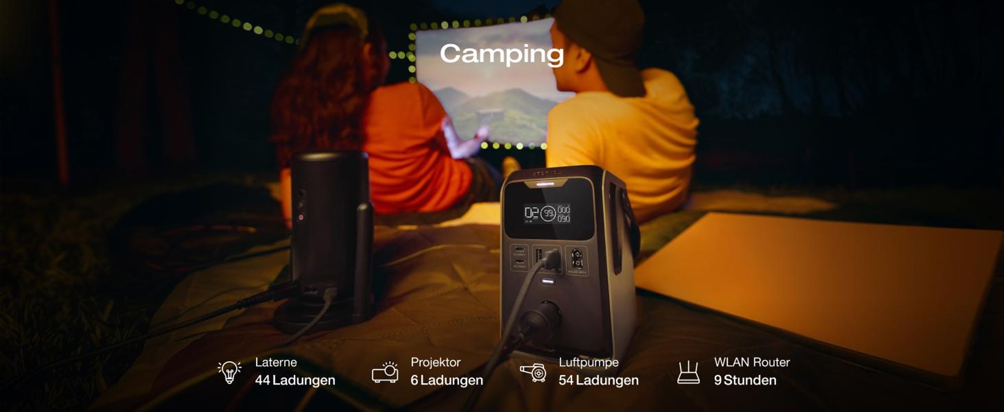 ECOFLOW TRAIL 300 DC Tragbare Powerstation, 288 Wh Ultraleichte LiFePO4-Batterie, 300 W Solargenerator, Schnellladung, 5 Ausgänge, Sturzsicher