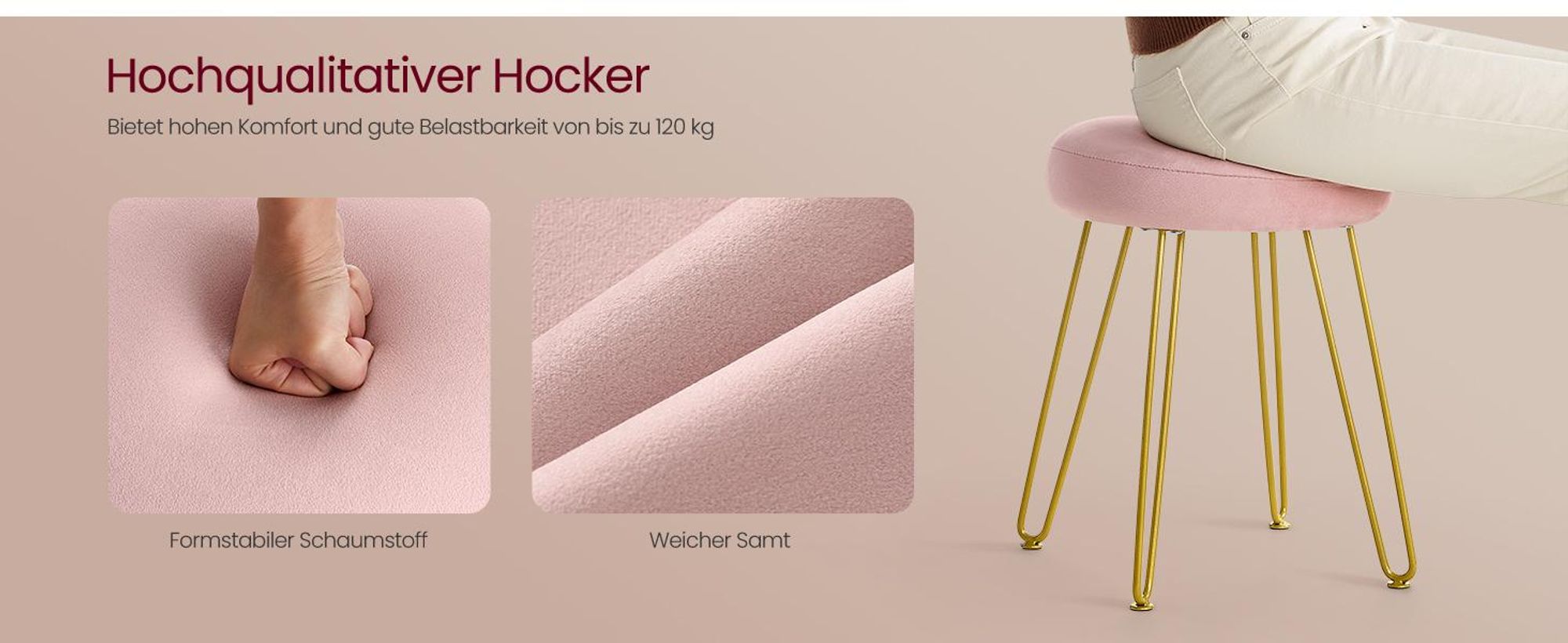 VASAGLE Schminktisch mit Hocker und Beleuchtung, Steckdosenleiste, Spiegel, Frisiertisch, 40 x 80 x 134,8 cm, Kosmetiktisch mit Schubladen