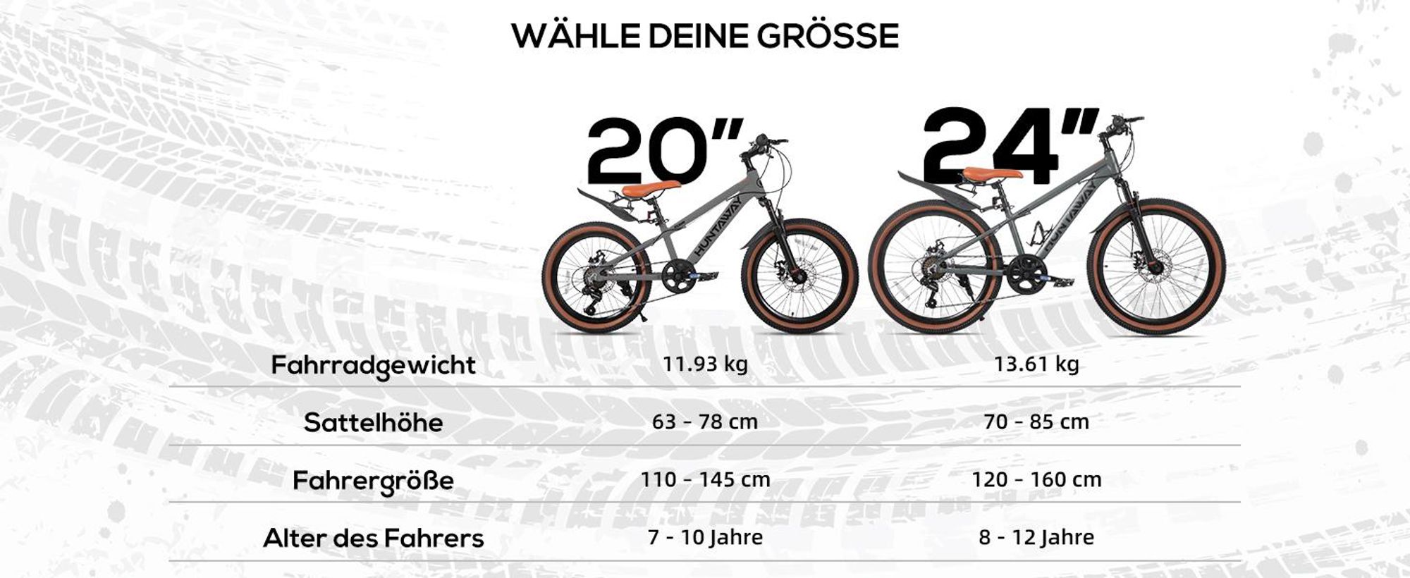 Joystar Kinder-Mountainbike 20 Zoll für Kinder ab 7 Jahren leicht Aluminiumrahmen 7-Gang Drehgriffschaltung Federgabel mechanische Scheibenbrem