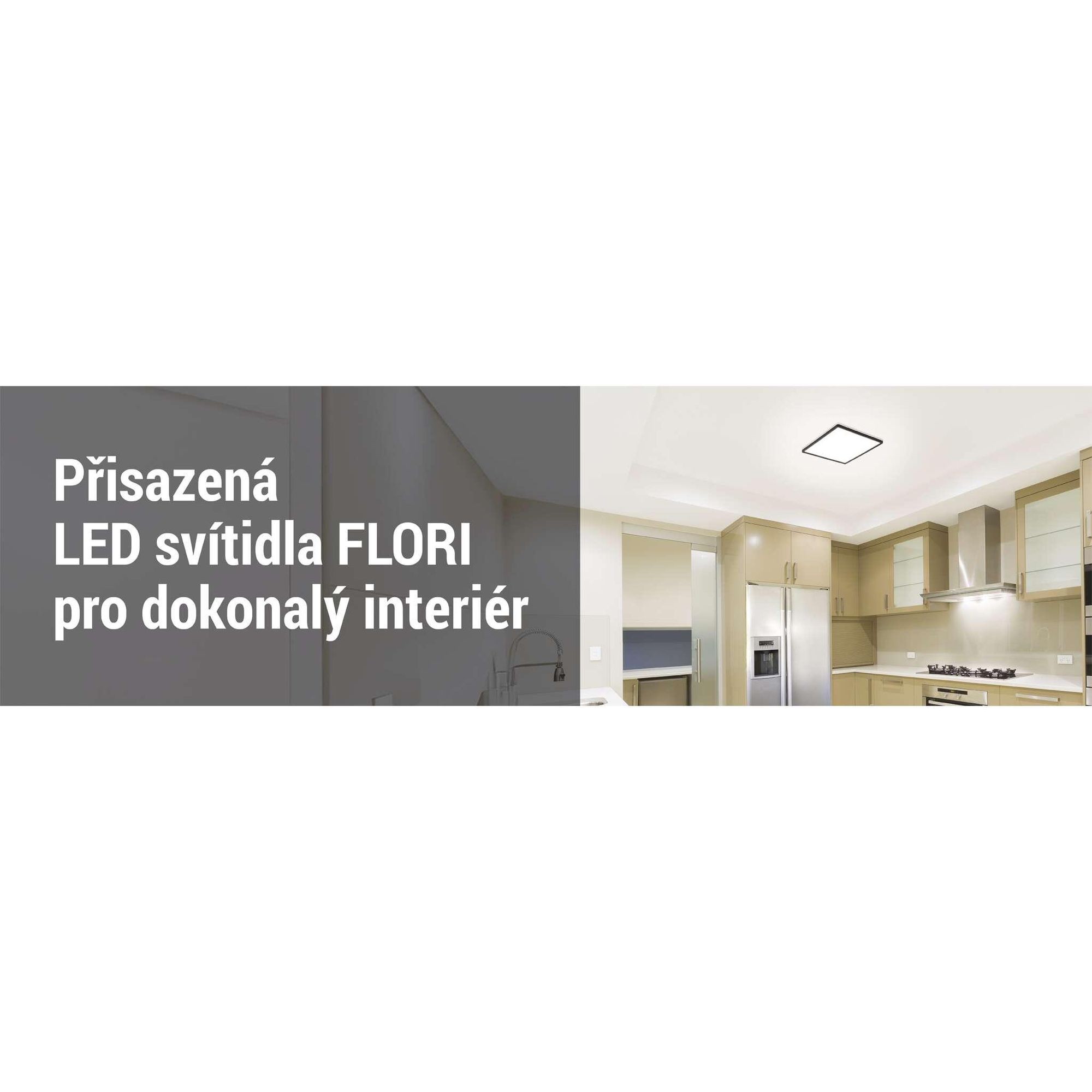 EMOS LED nástěnné/stropní svítidlo FLORI, čtvercové, neutrální bílá 4000 K, 1800 lm, 18 W (místo 115 W žárovky), 29,3 x 29,3 cm, černá, ZM1406