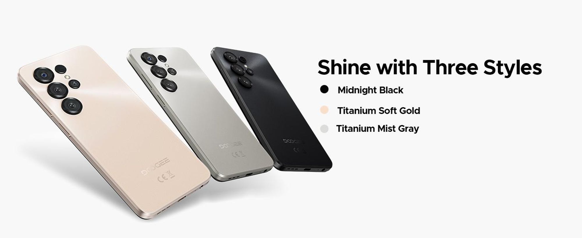 DOOGEE Note56 X, smartphone, Android 16, 6,56" displej s obnovovací frekvencí 90 Hz, baterie 6150 mAh, 24 GB RAM + 64 GB ROM, 4G, 8 MP, rozpoznávání obličeje, podpora OTG, bez smlouvy