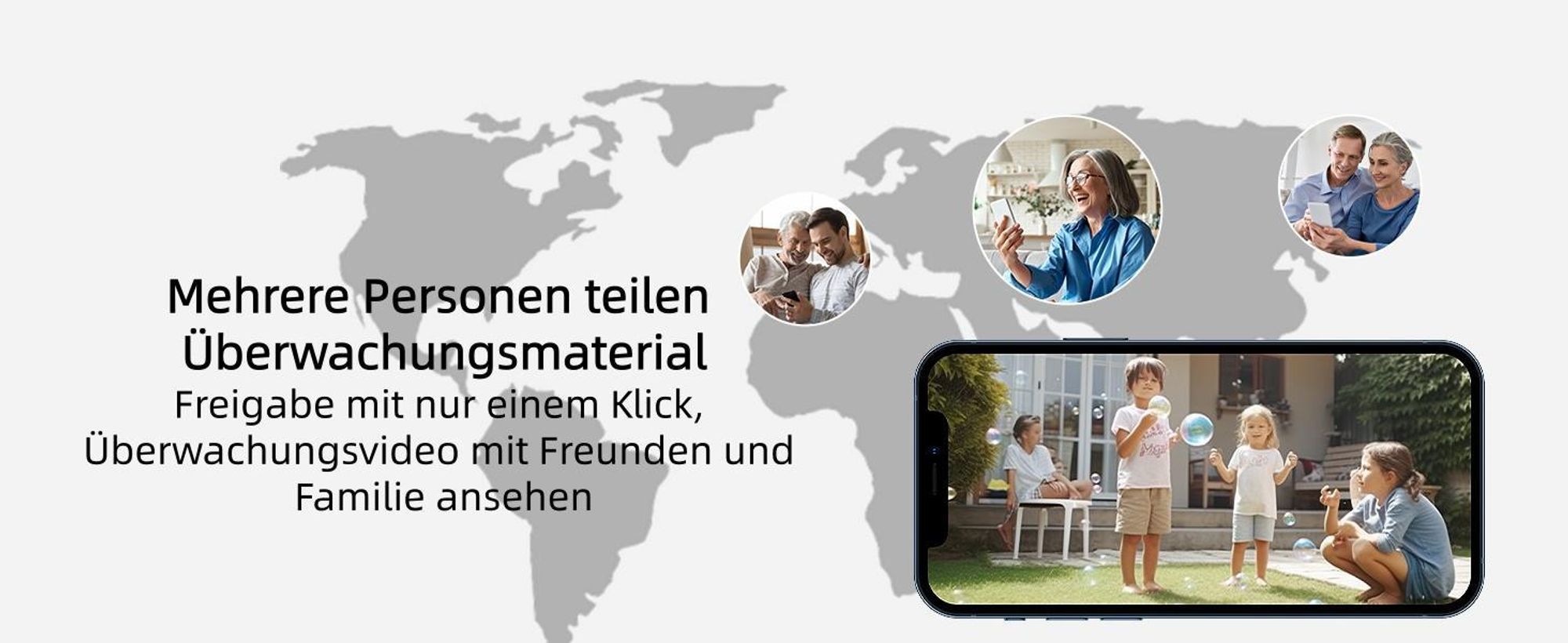 ieGeek 2K Überwachungskamera Aussen Akku, 360°PTZ Kamera Überwachung Aussen Solar, Außenkamera mit Nachtsicht Farb, PIR , 2 Wege Audio, 2 Stk