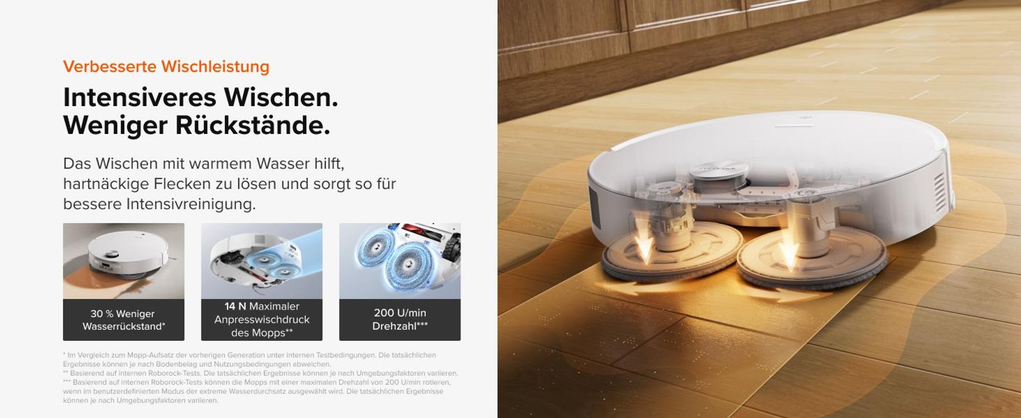 Roborock Saros 20 Neo Set Saugroboter mit Wischfunktion, 36.000 Pa, Dual Zero-Tangle-System, FlexiArm Technologie 100°C Heißwasser-Moppwäsche, Weiß