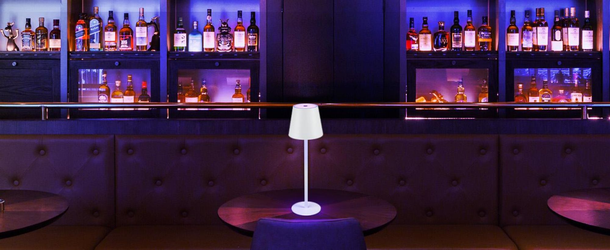 ZMH Lampe de table LED sans fil Lampe de chevet tactile Lampe de table dimmable Blanc IP54 Lampe de table de chevet USB rechargeable Veilleuse de table en métal
