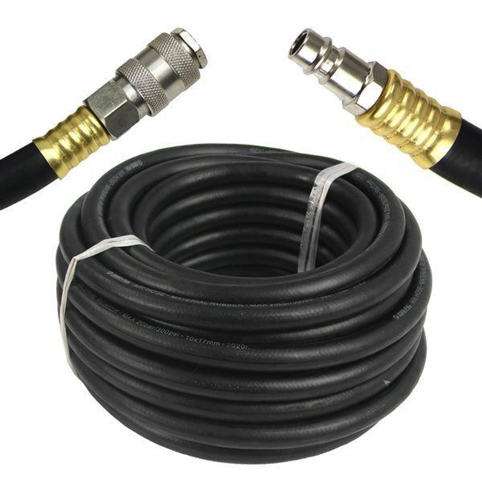 MAR-POL Wąż pneumatyczny z szybkozłączem 10m, 20bar, 10x17mm M82105