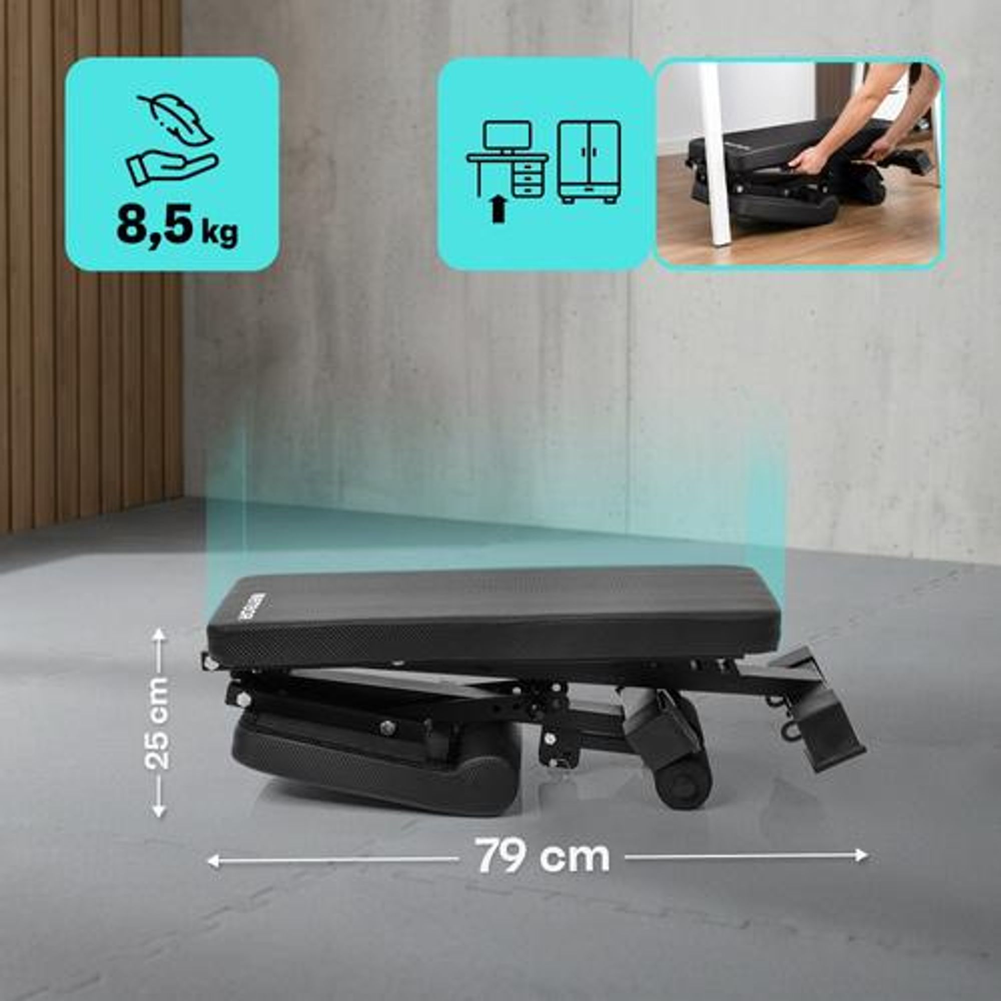Trainingsbank Meteor klappbar, verstellbar, bis 150 kg - Detailansicht 1
