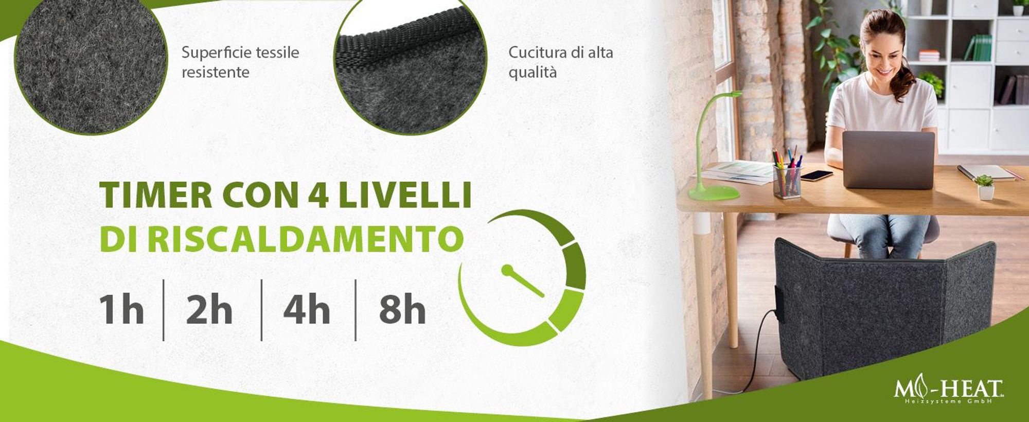 Pannello riscaldante pieghevole 51x100cm riscaldatore da tavolo a infrarossi fino a 60°C parete riscaldante pieghevole