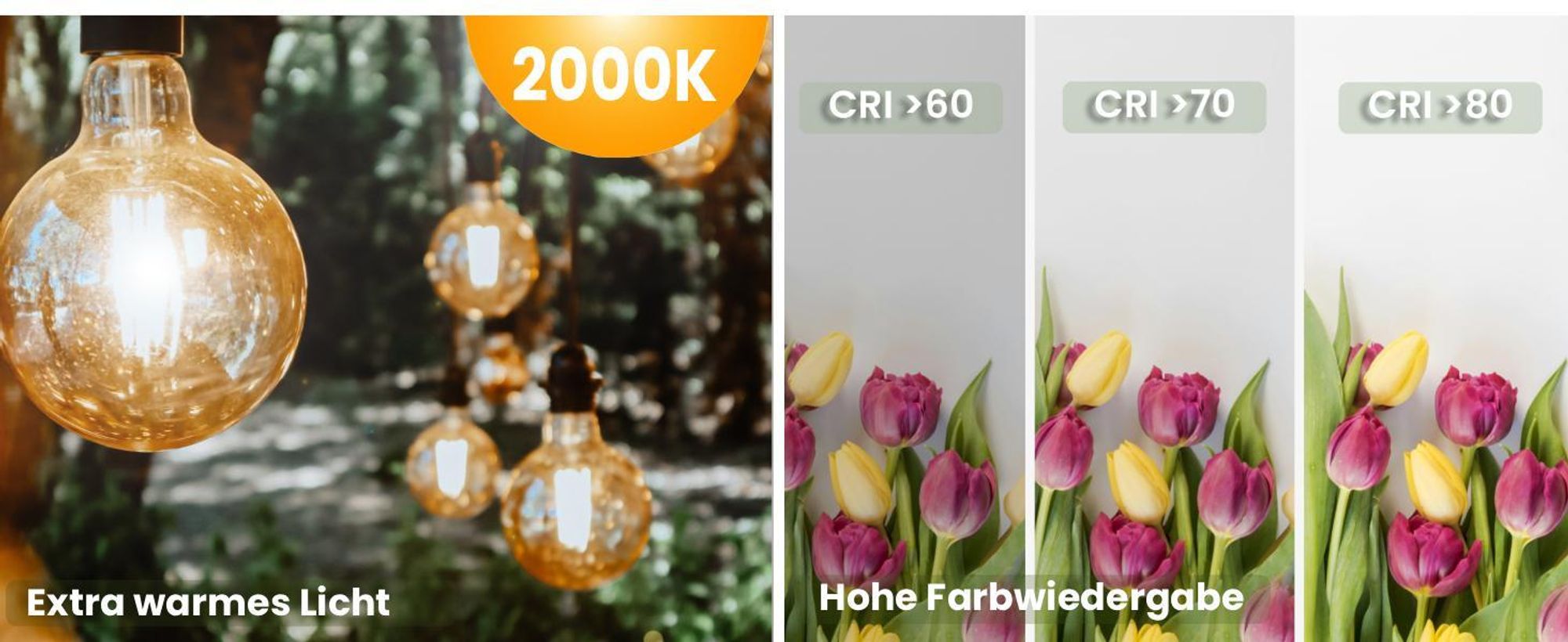 LUMILED 3x E27 LED Lampen G95 Vintage 6W Ersetzt 50W Glühlampe 660lm Leuchtmittel 2000K Warmweiß Glühbirne Retro Filament Amber Glas Kugel Deko