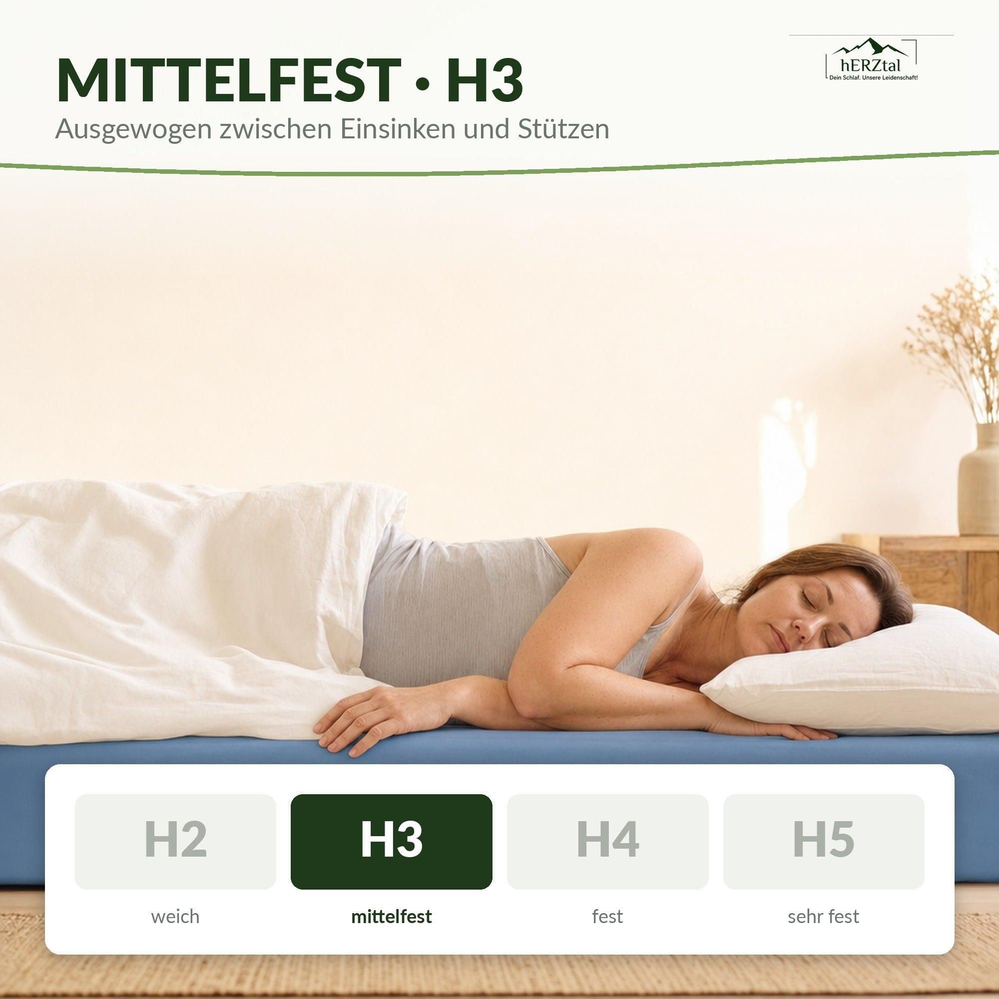 hERZtal basic sleep CoreFoam 12 cm – haertegrad
