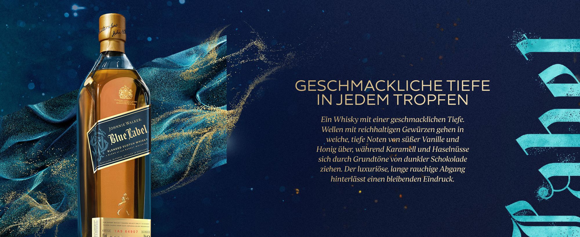 Johnnie Walker Blue Label, Blended Scotch Whisky , 40% Vol, 700ml Einzelflasche