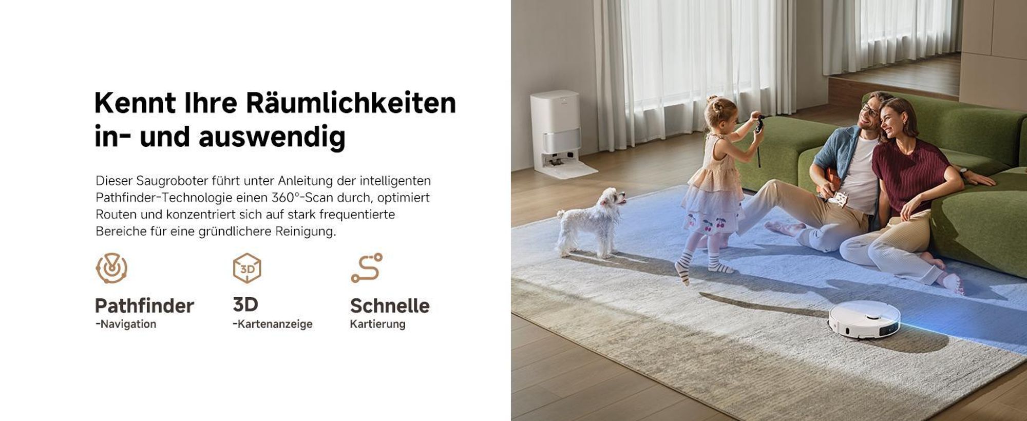 Dreame L10s Ultra Gen3 Staubsauger Roboter mit Wischfunktion&Selbstreinigender Mopp,25KPa Saugleistung,Haustiermodus,All-in-One Dock,Teppichreinigung