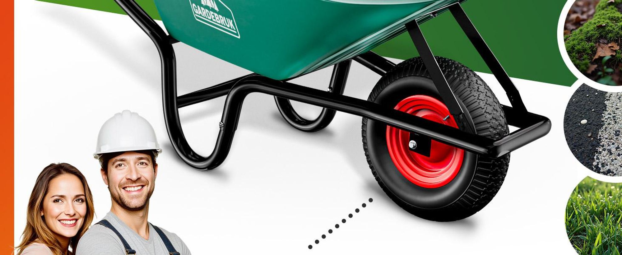 GARDEBRUK® Schubkarre 100L 250kg