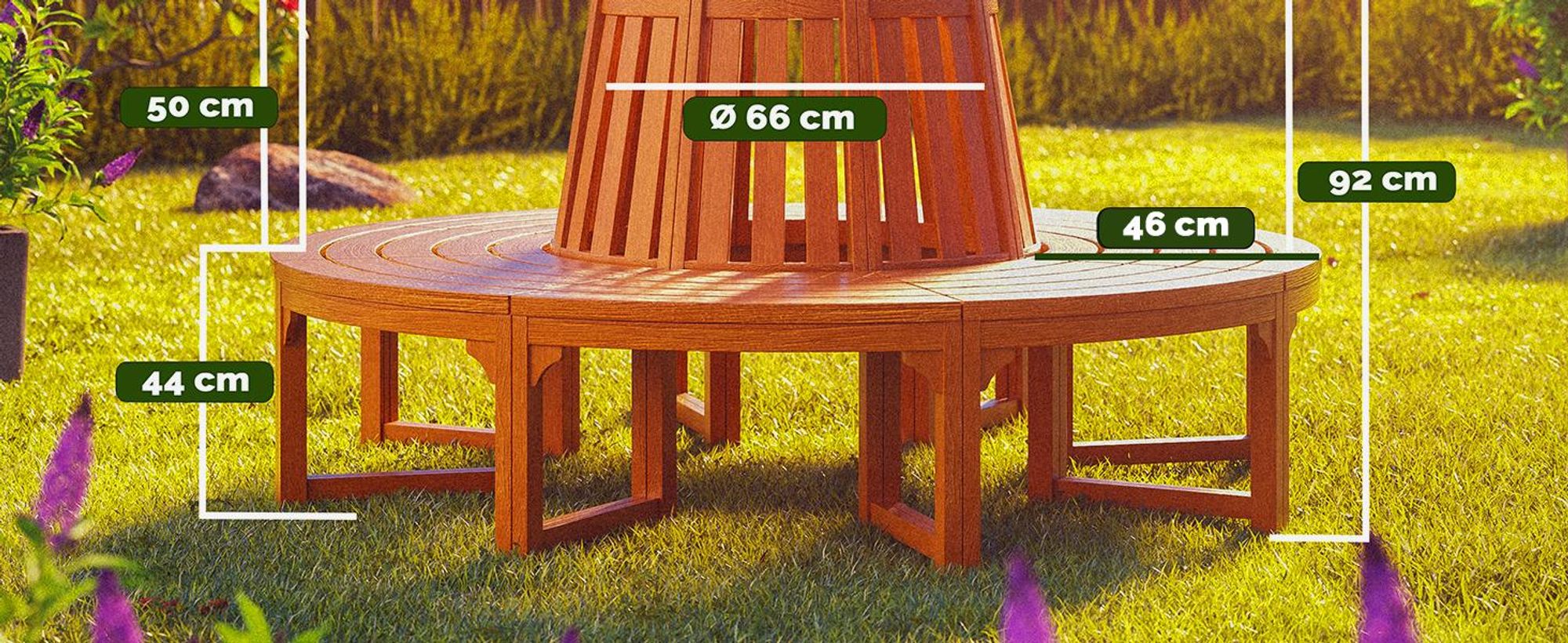 CASARIA® Baumbank FSC®-Zertifiziert Wetterfest
