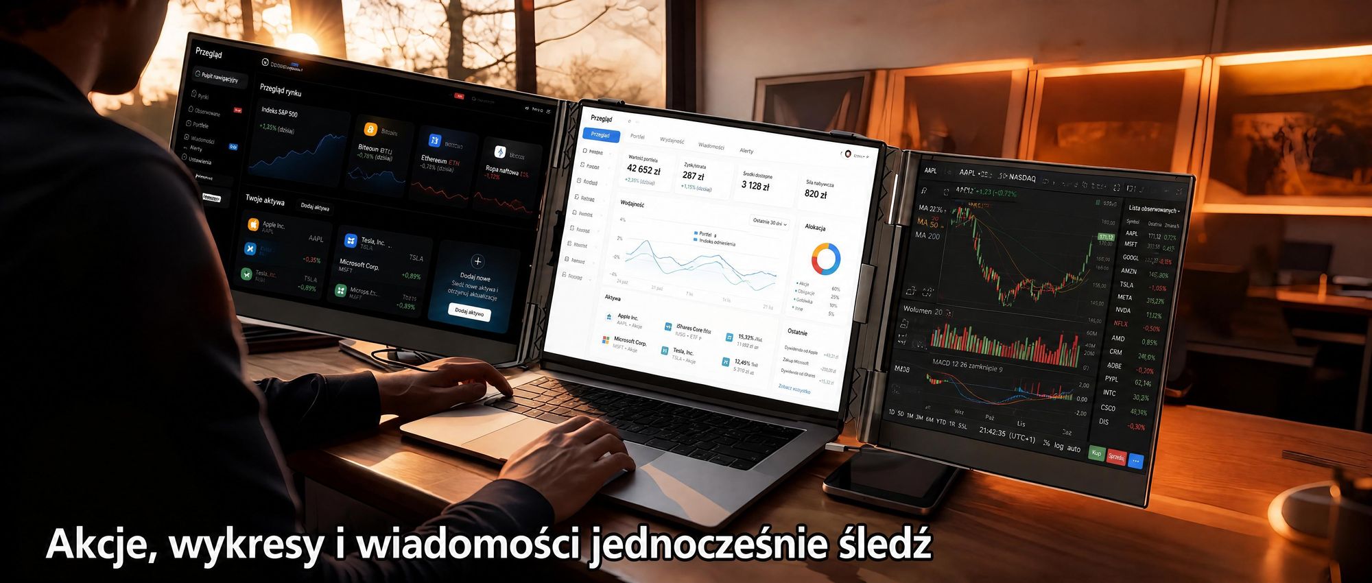 Blackview Przenośny monitor DCM6 14", monitor do laptopa z dwoma ekranami, ultracienki, FHD, do laptopów 13,3"-17,3", certyfikat obrót o 180°, kompatybilny z systemami Windows/Mac/Android