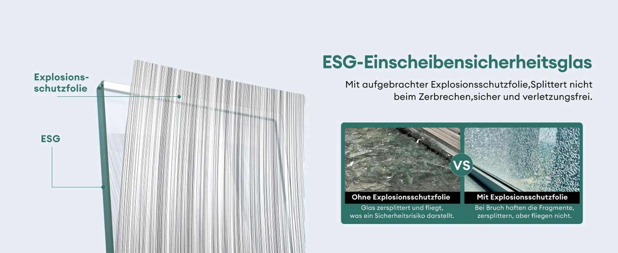 Mai & Mai Glasschiebetür komplettset softclose Zimmertür Matt Schwarz, BxH: 102,5x205cm 8mm ESG-Sicherheitsglas, Schiebetür Glas gebürstet Muranino-001