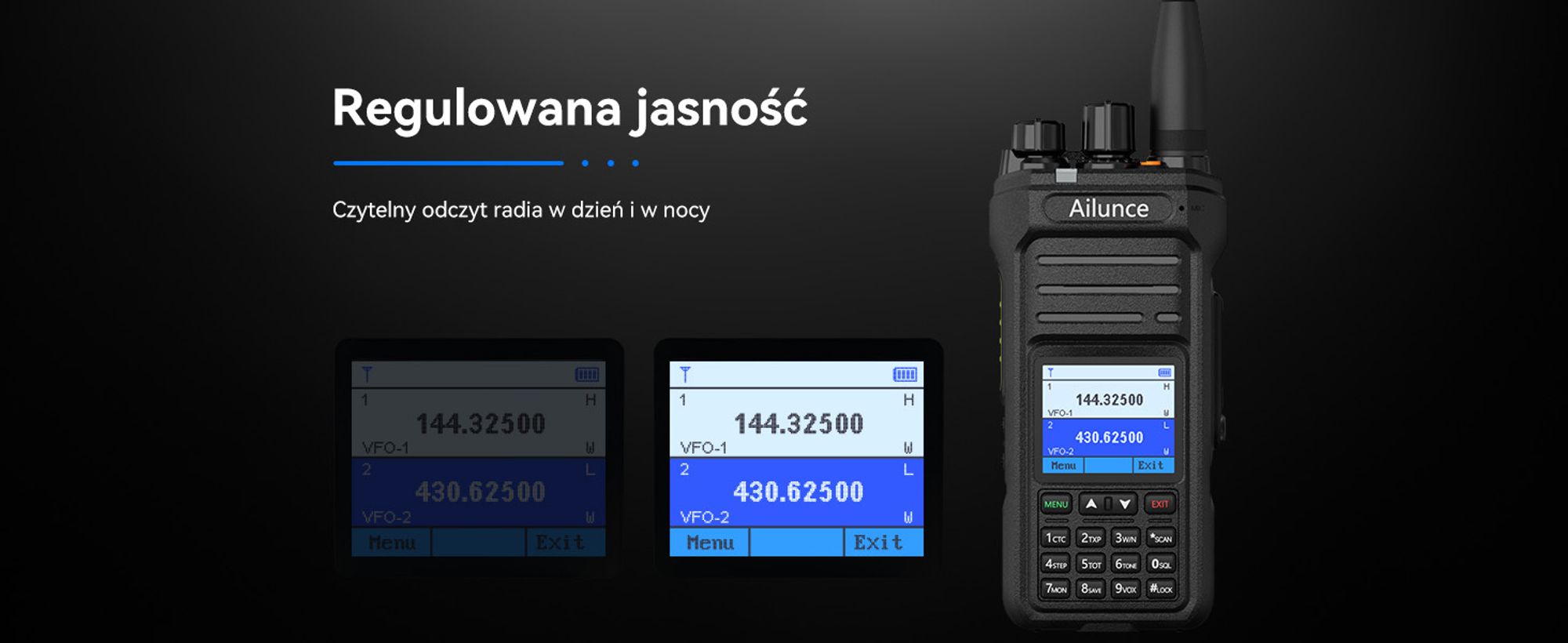Radiotelefon Retevis Ailunce HA1UV, wodoodporne IP67, 2800 mAh, z funkcją repeatera, walkie talkie o dużym zasięgu do wędrówek na świeżym powietrzu