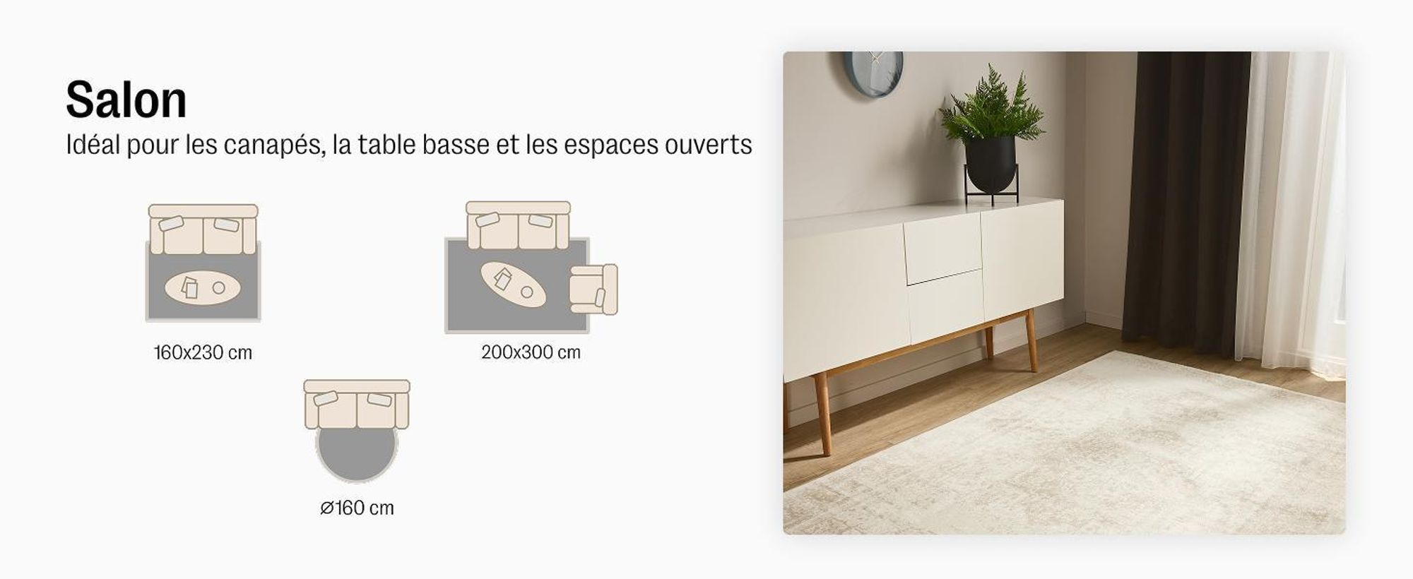 benuta tapis vintage salon Suki Crème/Beige 200x300 cm tapis de salon chambre doux oriental rectangulaire