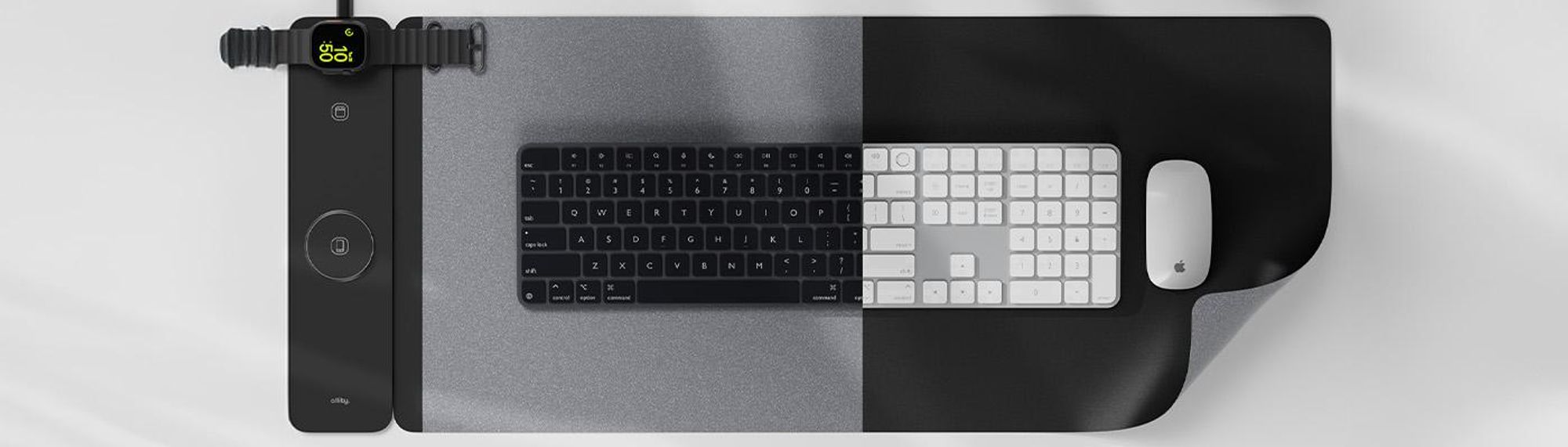 Allity Laptop-Pad mit kabelloser Ladefunktion 3in1 15W schwarz
