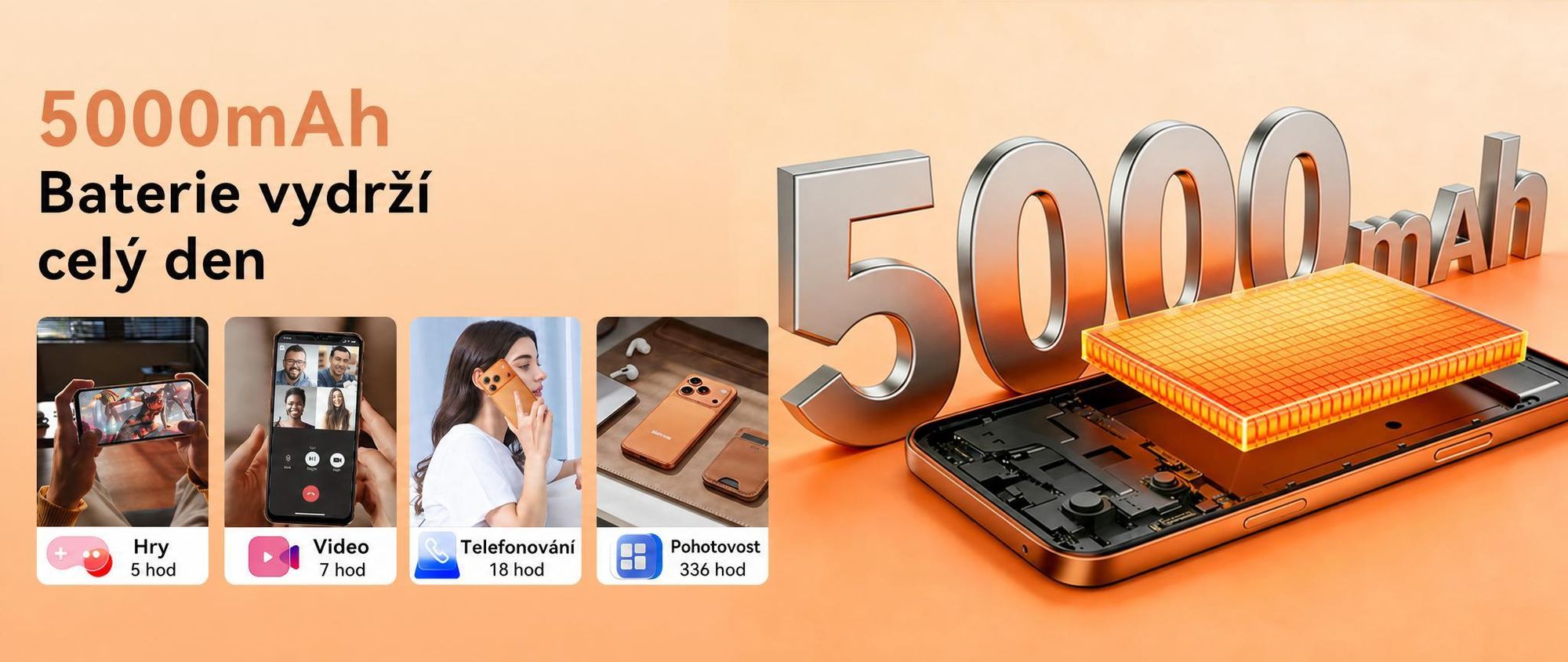 2026 Blackview WAVE 7C – mobilní telefon bez smlouvy, 6,56", Android 16, 16 GB + 64 GB / 2 TB TF, Face ID, 5000 mAh, 32 MP, Dual-SIM, Wi-Fi 5, IP54