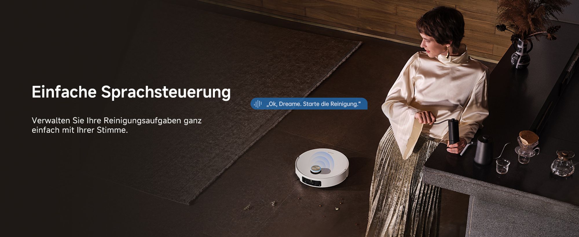 Dreame X50 Ultra Complete Staubsauger Roboter mit Wischfunktion,20KPa Saugkraft,6cm Hindernisfreiheit,Hebarem Wischmopp,360°-Navigation,KI-Vermeidung