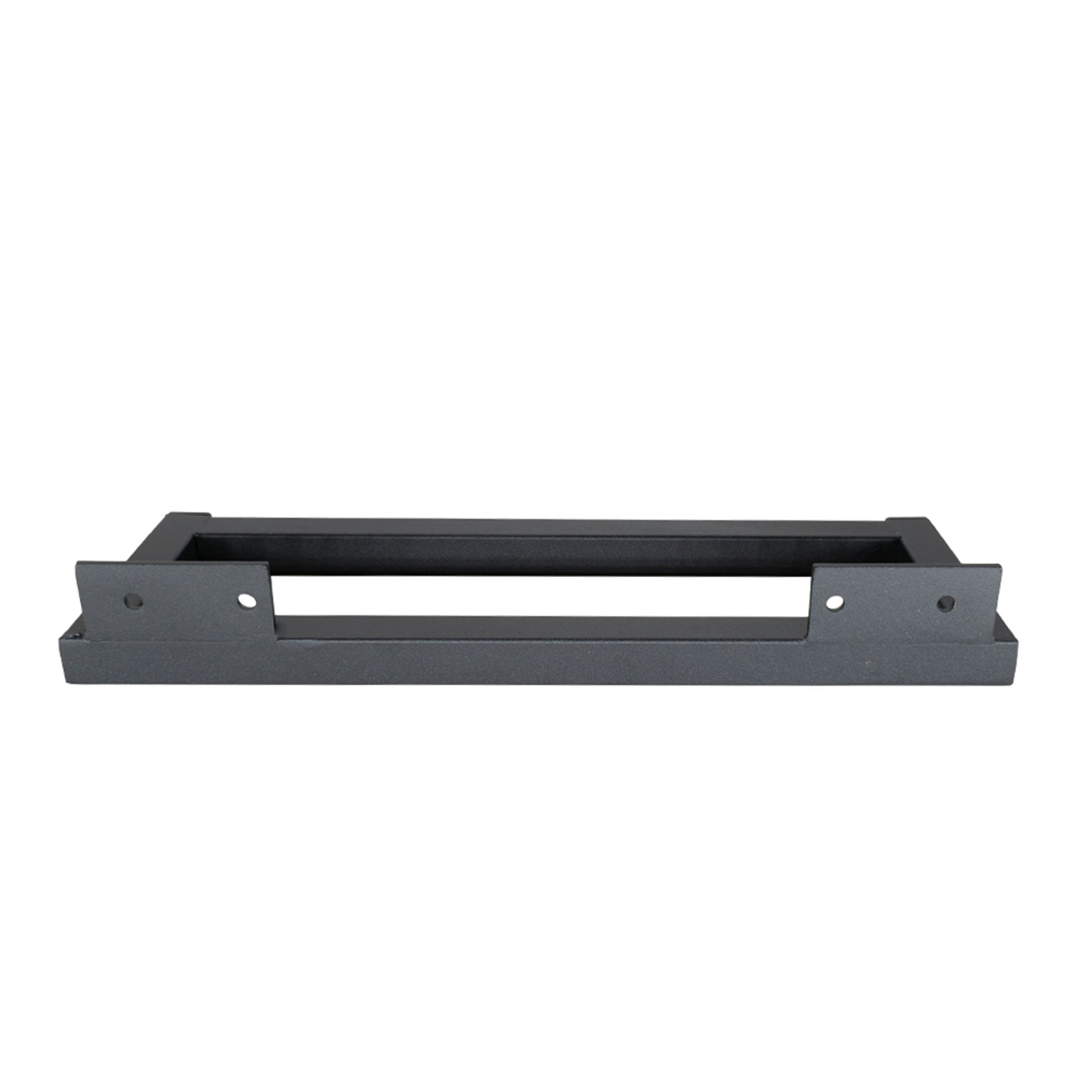 Rechteckiges Metall-Möbelbein 35 cm Schwarz Matt Möbelfuß Schrankfuß Stabil 2 Stücke