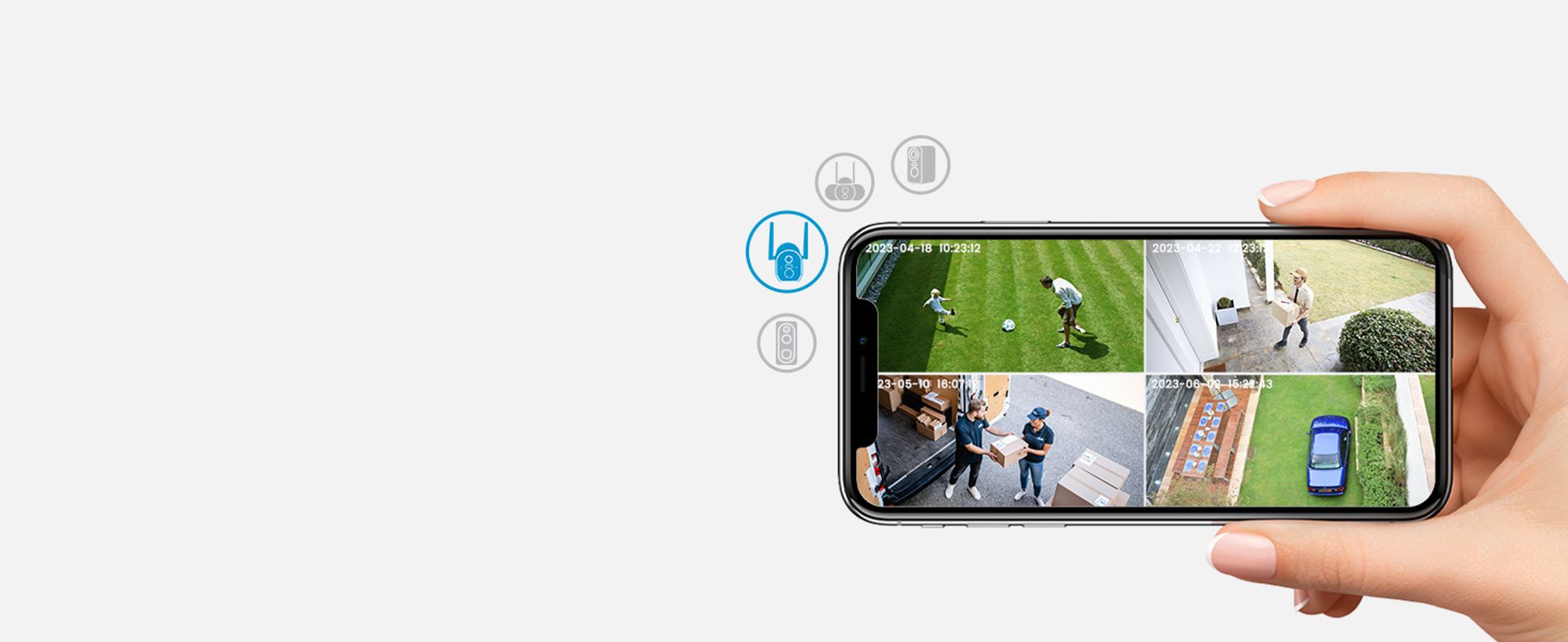 1080P venkovní sledovací kamera, WiFi venkovní kamera s barevným nočním viděním, PIR detektor pohybu, 2-pásmový zvuk, IP65, 32GB