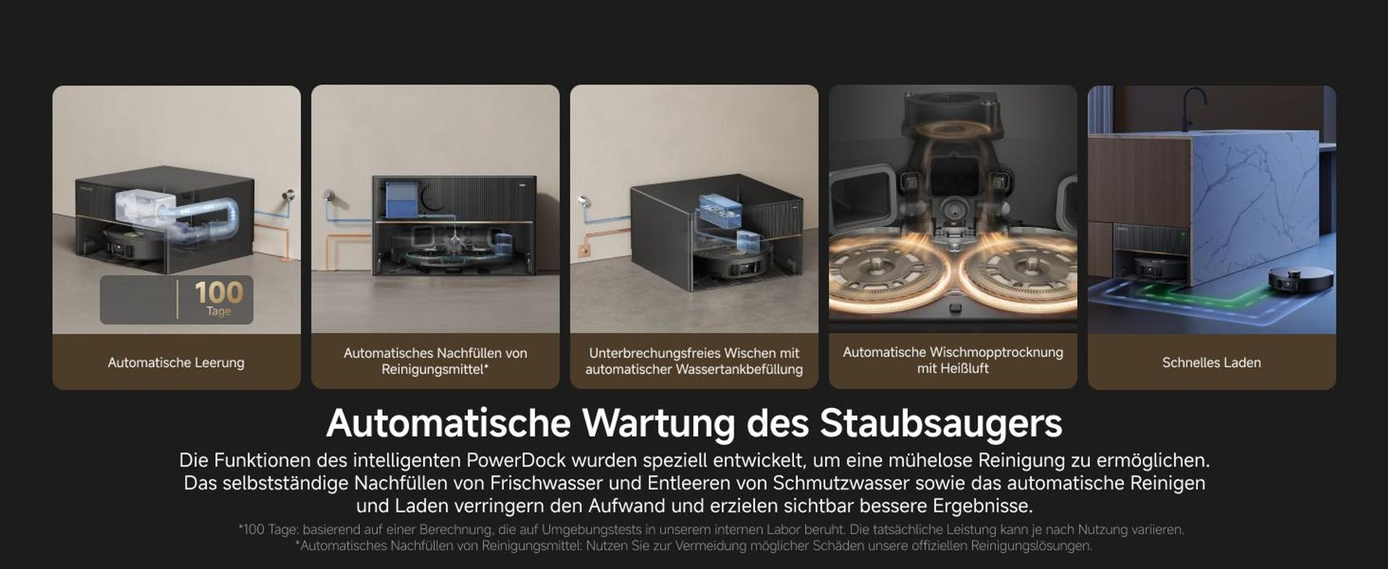 DREAME X50 Master Staubsaugerroboter mit 24,9cm Basisstation, automatisches Nachfüllen und Entleeren, Nachlaufsystem, AI Hindernisvermeidung, 20000 Pa