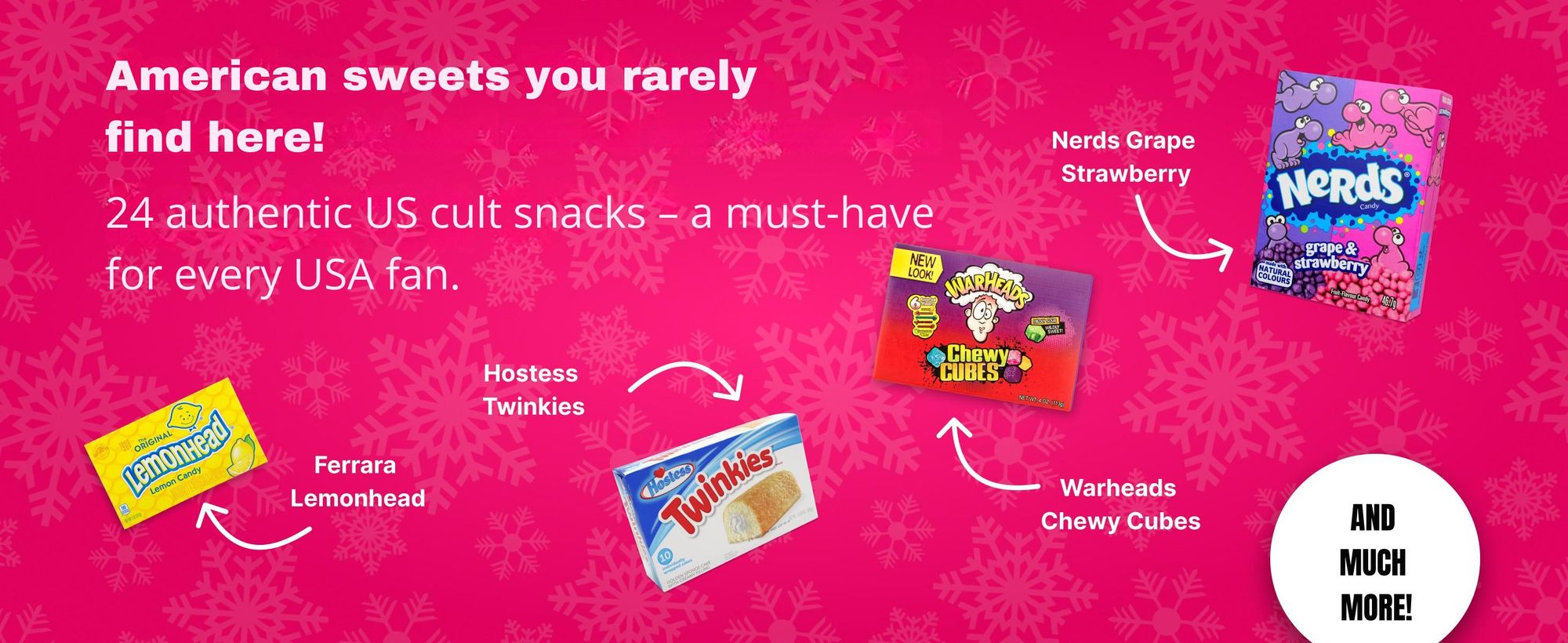 BOXILAND® US Sweets adventný kalendár 2026, 24 americké sladkosti, candy